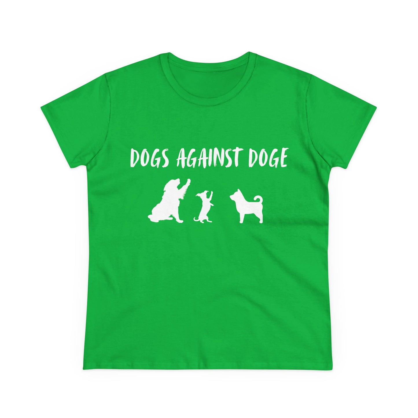 Color Edition: Women's Dogs Against DOGE Cotton Tee