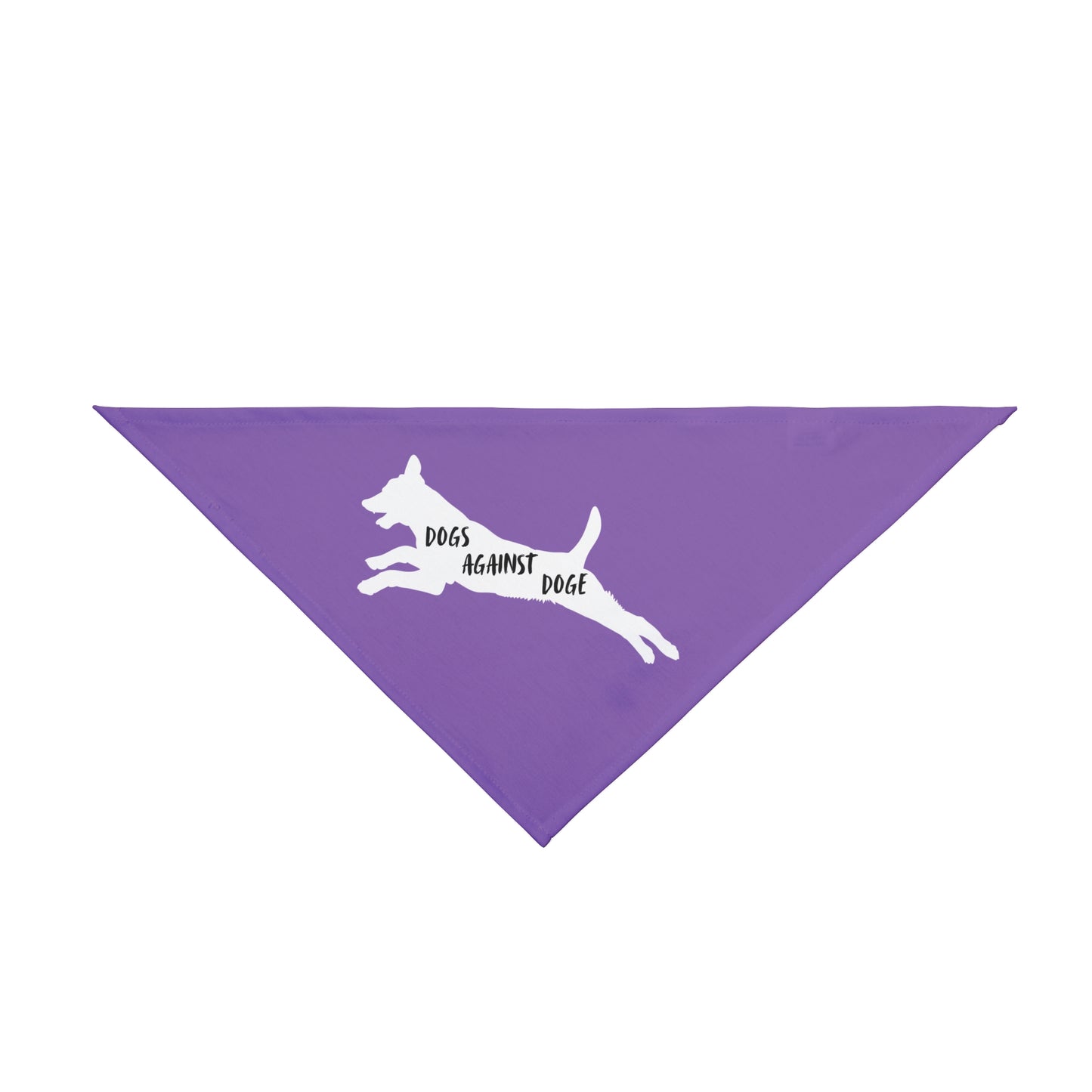 Lavender Lunging Pup Dogs Against DOGE Pet Bandana