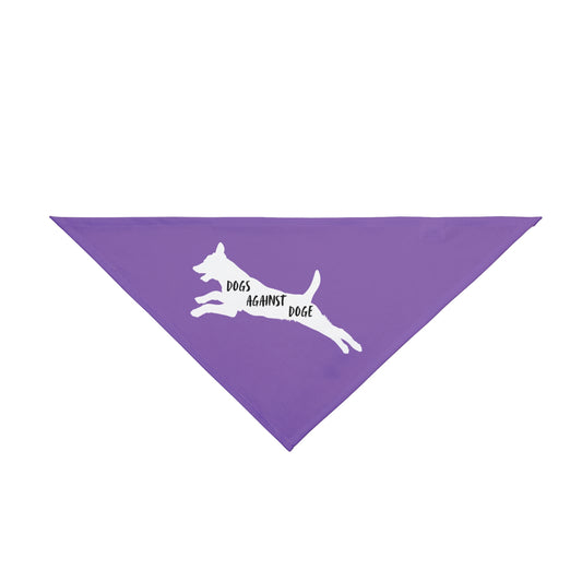 Lavender Lunging Pup Dogs Against DOGE Pet Bandana