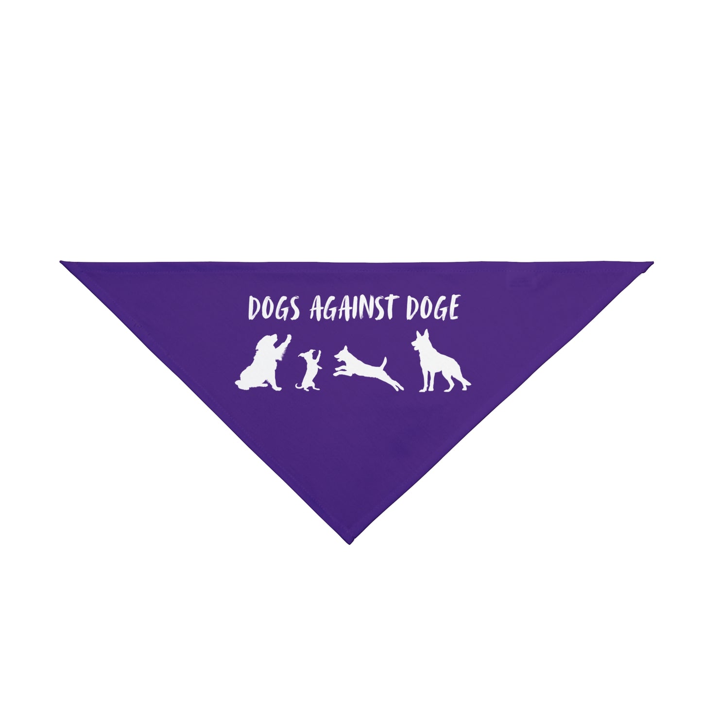 Purple Protesting Pups Dogs Against DOGE Pet Bandana