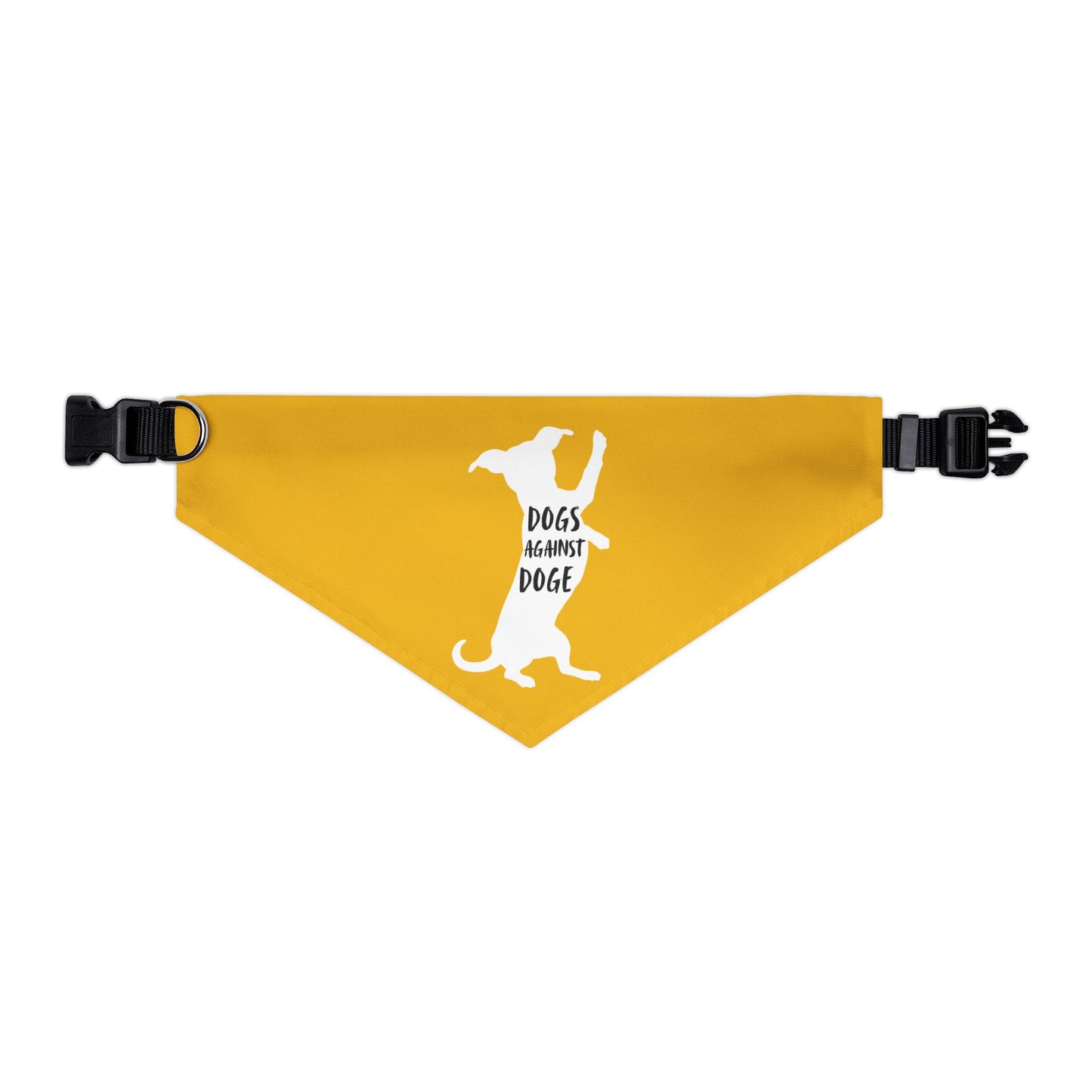 Yellow Wiener Dogs Against DOGE Pet Bandana Collar