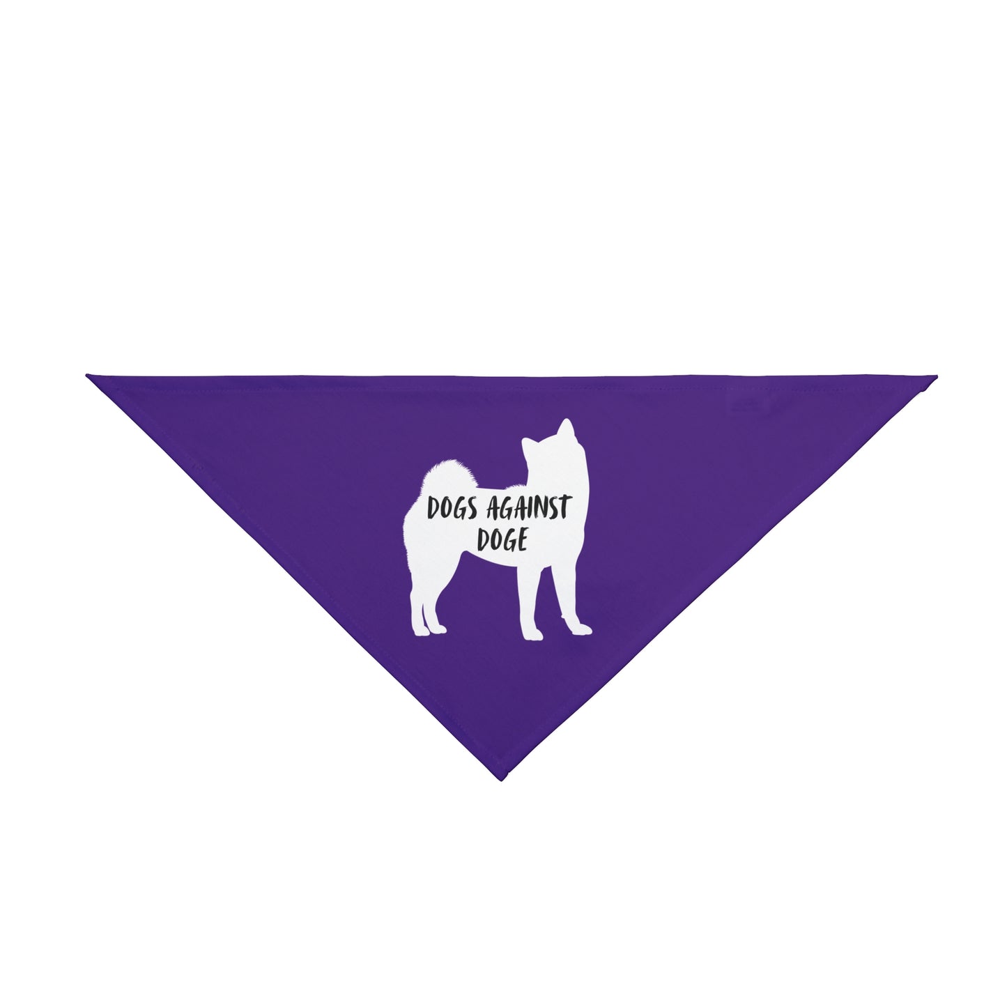 Purple Shiba Inu Dogs Against DOGE Pet Bandana