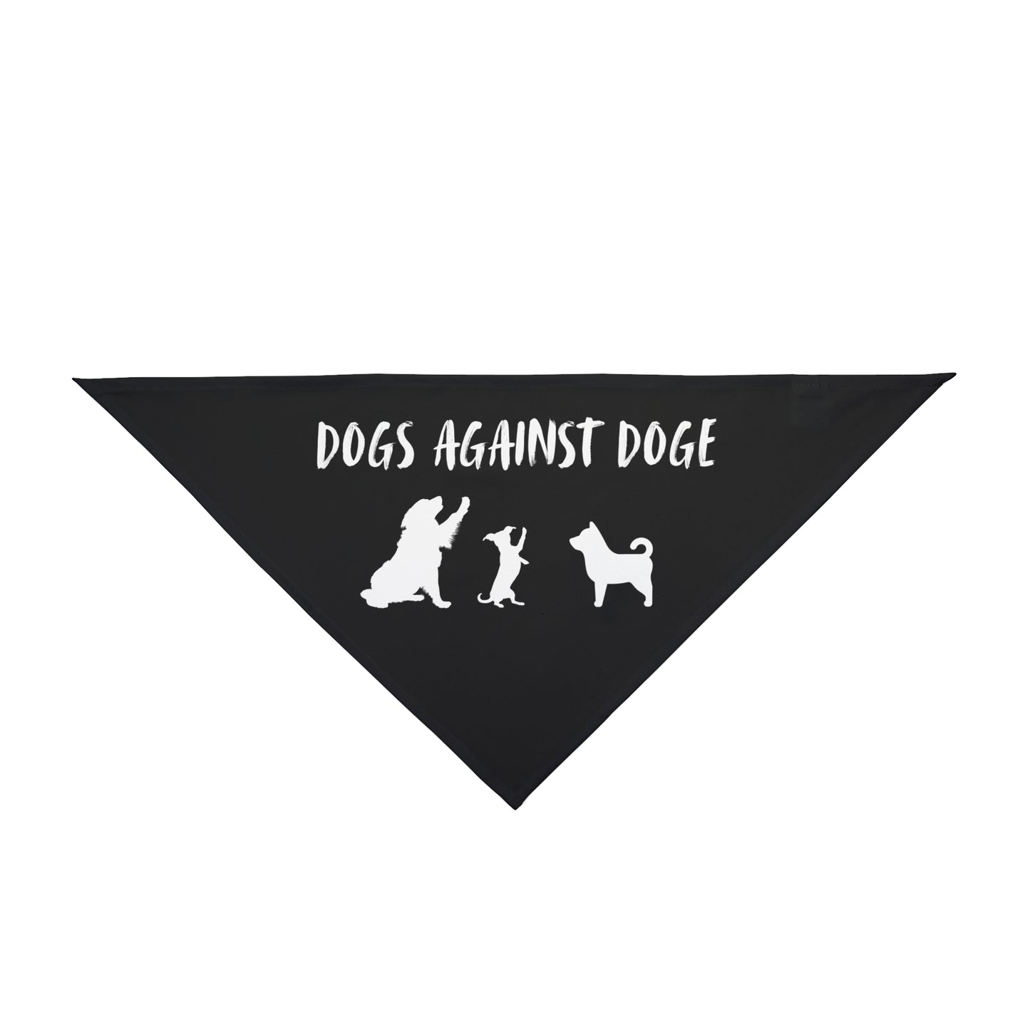 Black Dogs Against DOGE "Stop the DOGE" Pet Bandana