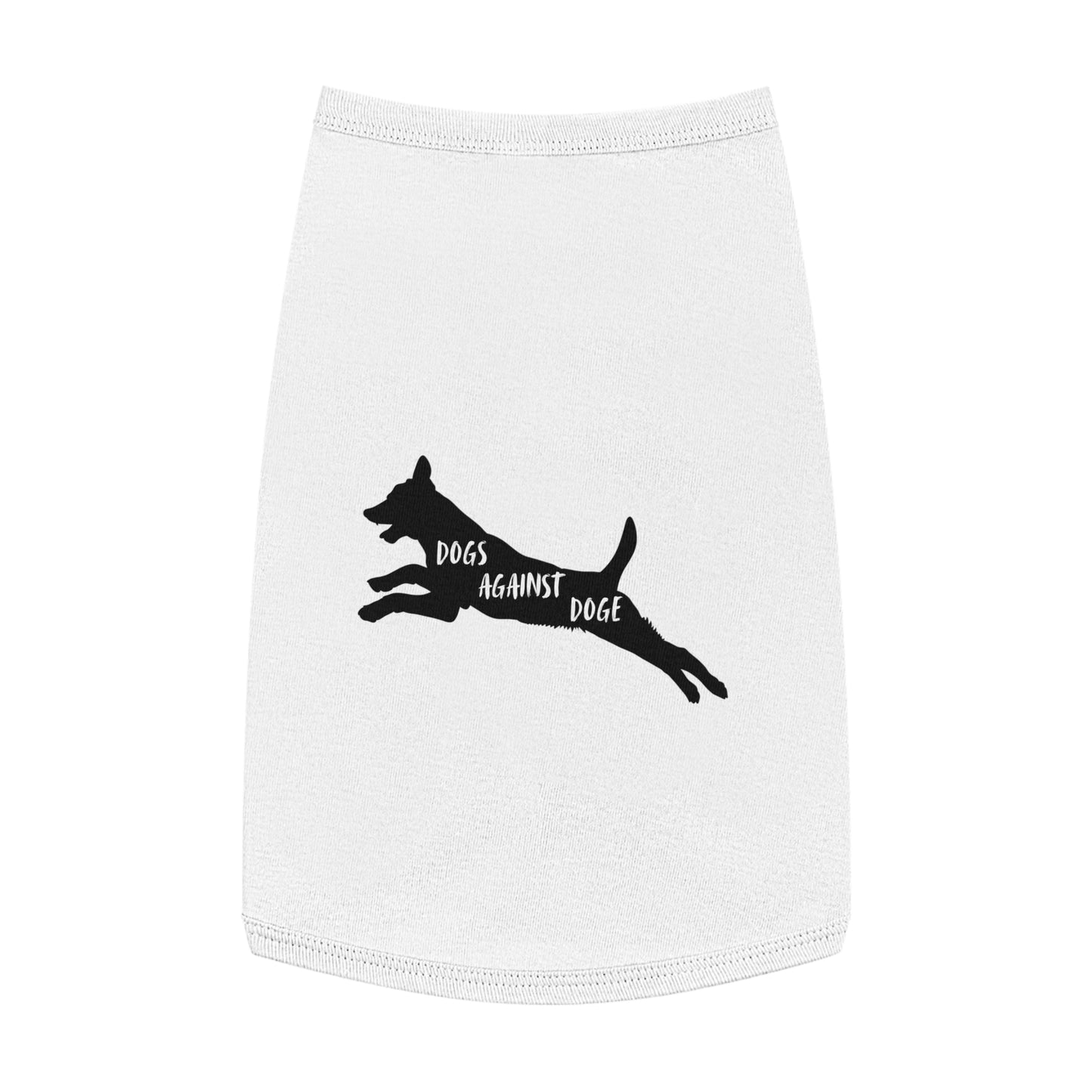 Lunging Pup Dogs Against DOGE Pet Tank Top