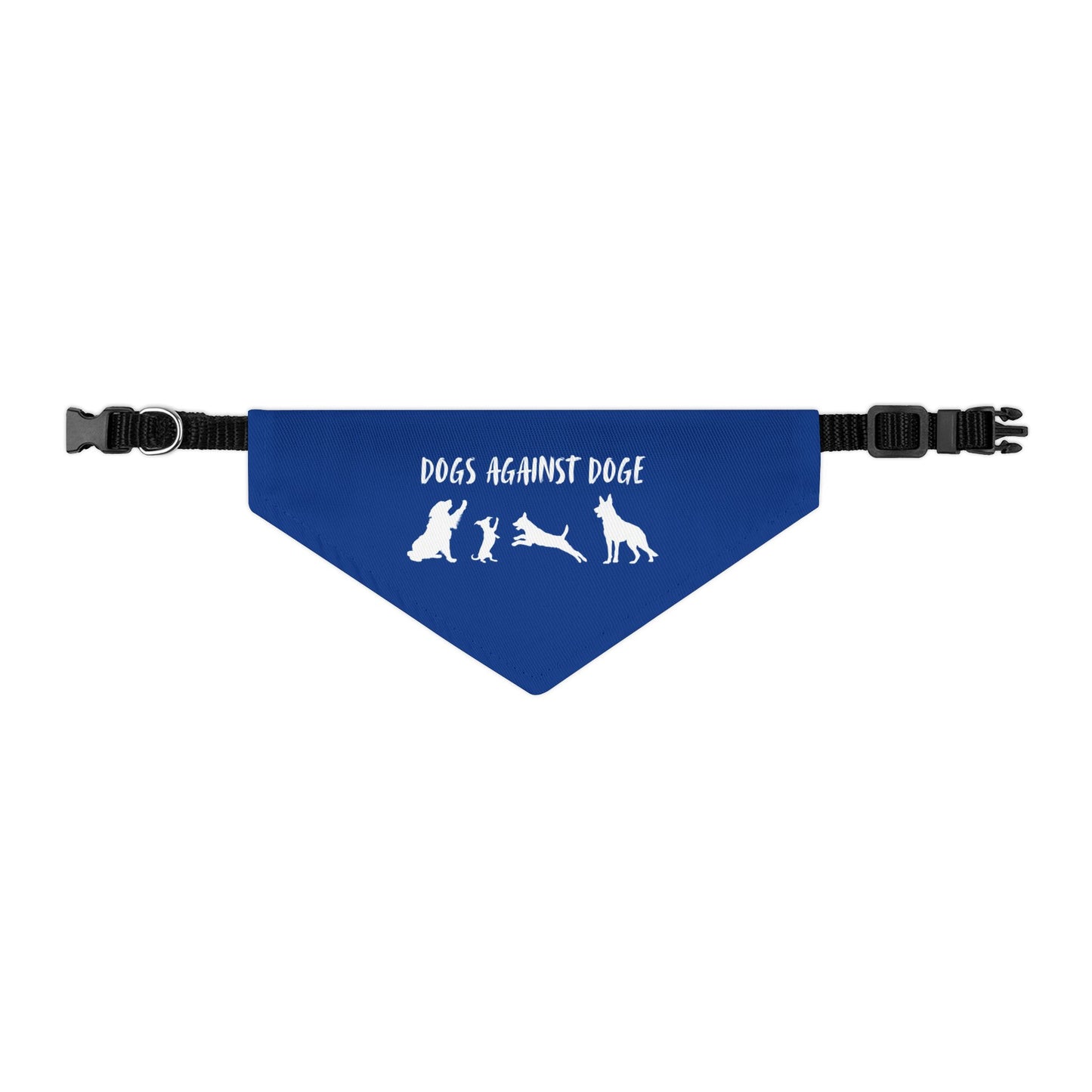 Blue Dogs Against DOGE Protesting Pups Pet Bandana Collar - Stylish Accessory for Dog Lovers
