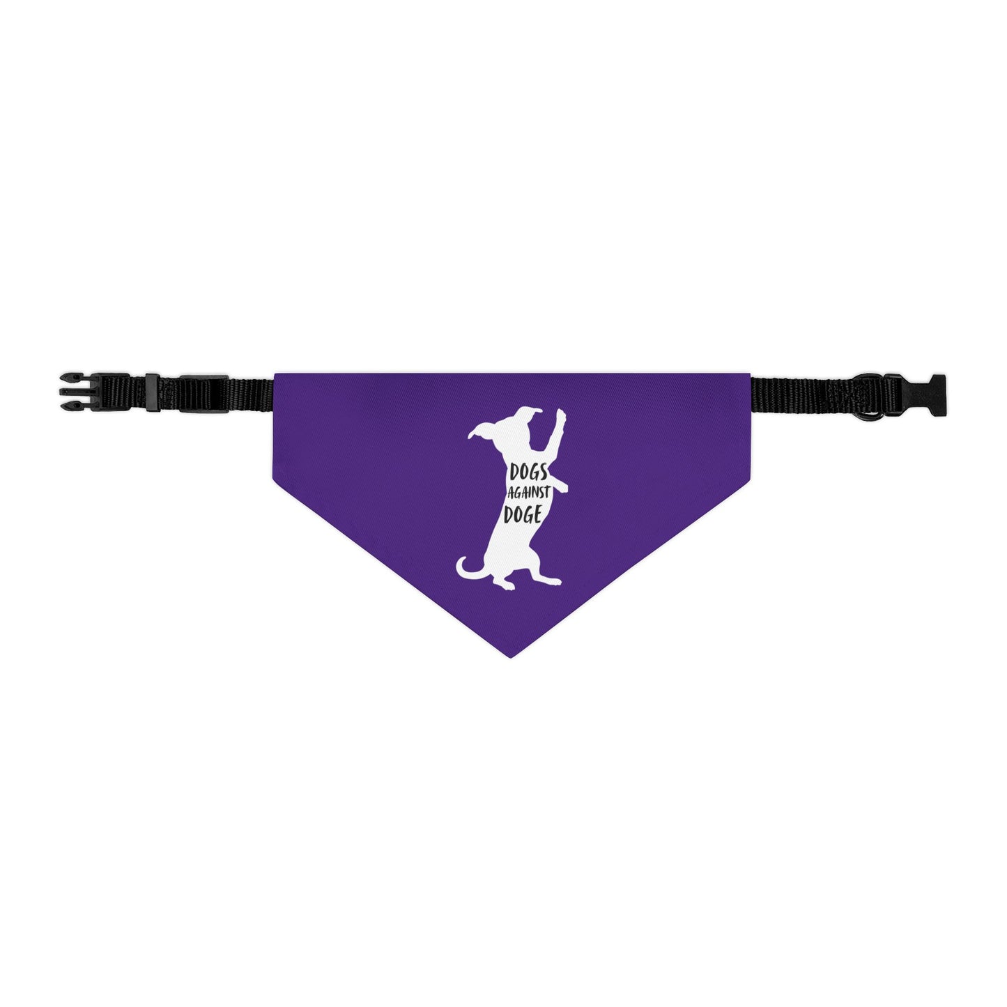 Purple Wiener Dogs Against DOGE Pet Bandana Collar