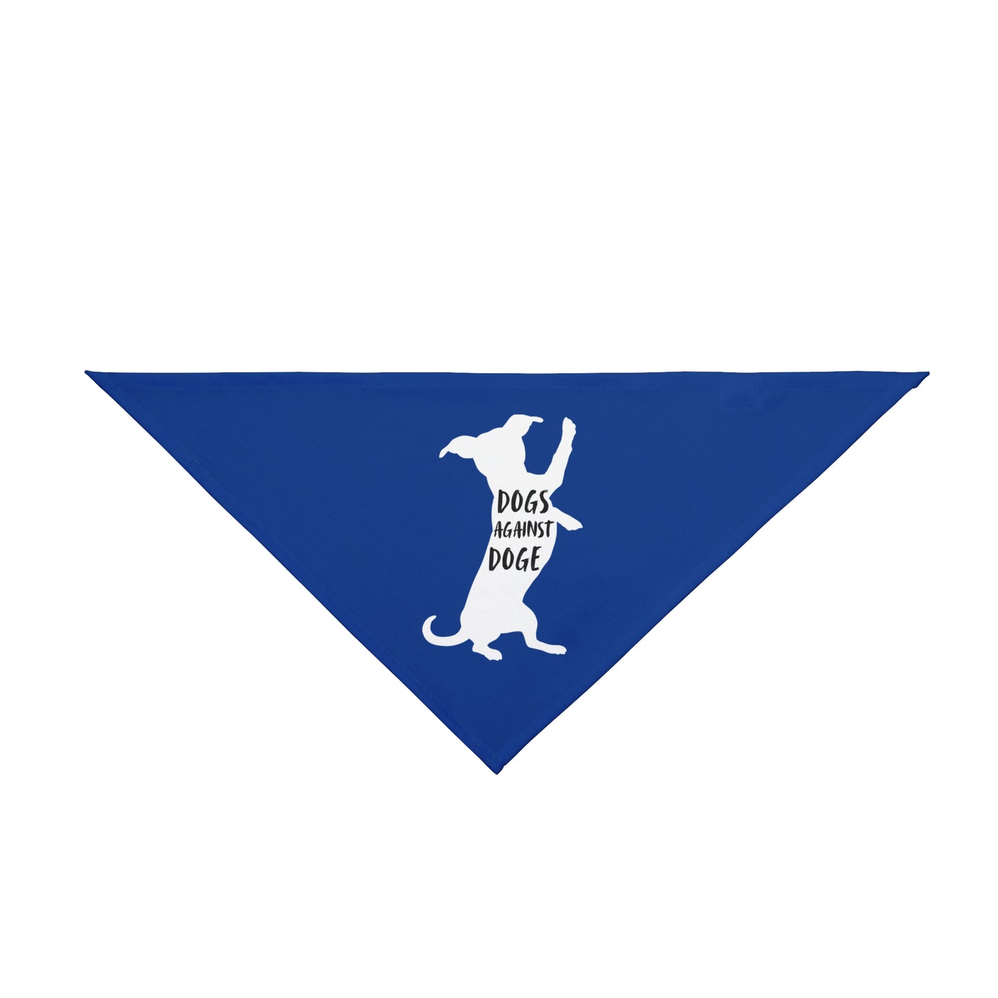 Blue Wiener Dogs Against DOGE Pet Bandana
