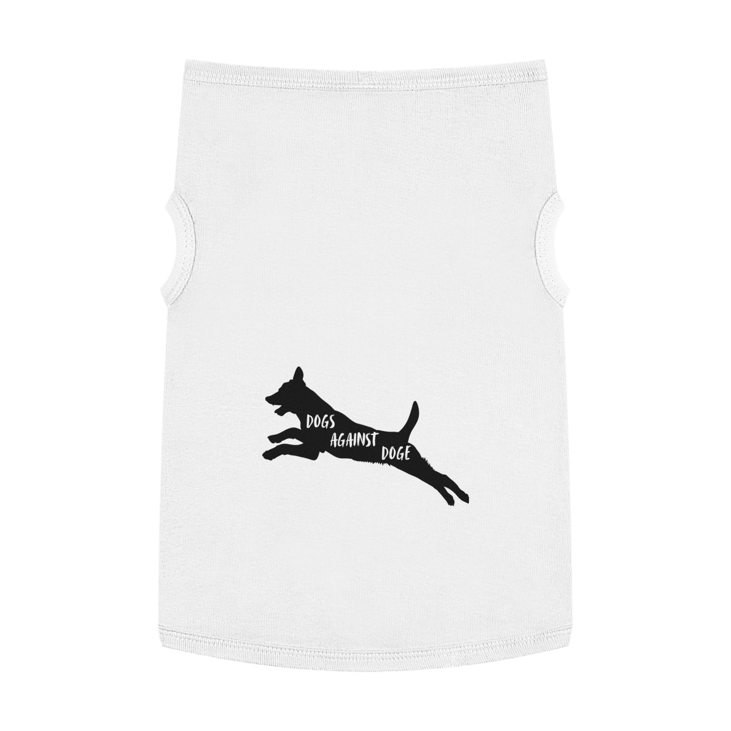 Lunging Pup Dogs Against DOGE Pet Tank Top