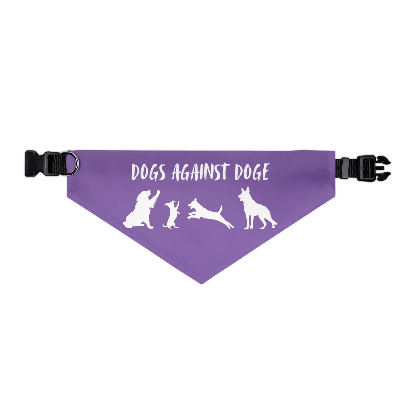Lavender Dogs Against DOGE Protesting Pups Pet Bandana Collar - Stylish Accessory for Dog Lovers
