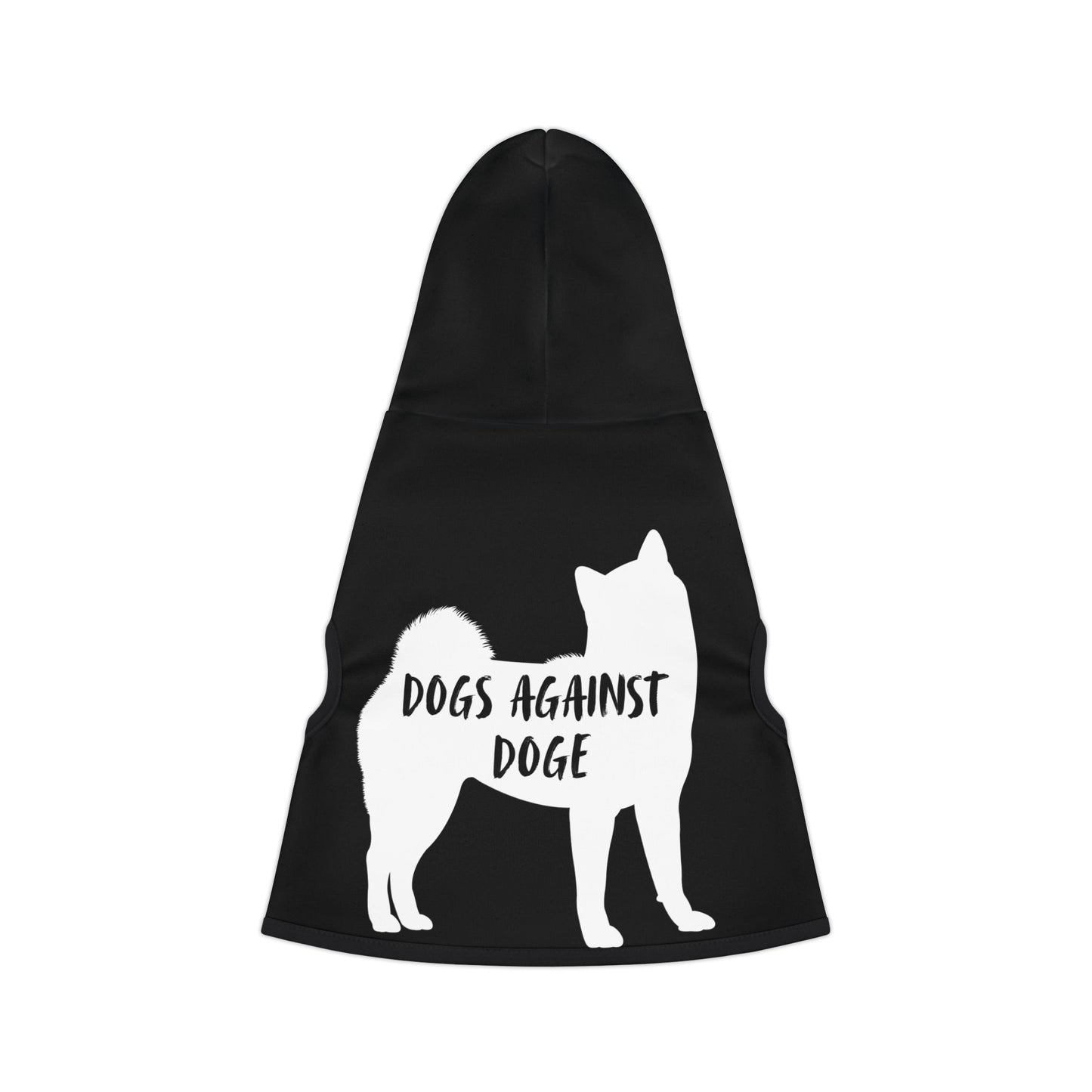 Black Dogs Against DOGE Shiba Inu Pet Hoodie