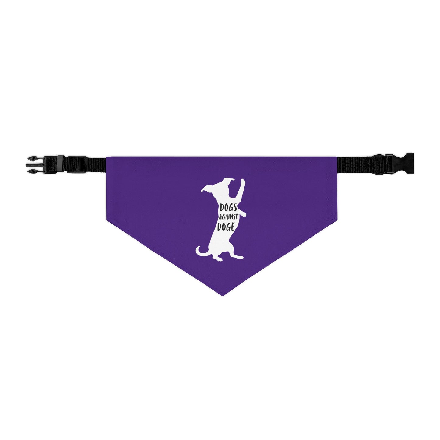 Purple Wiener Dogs Against DOGE Pet Bandana Collar