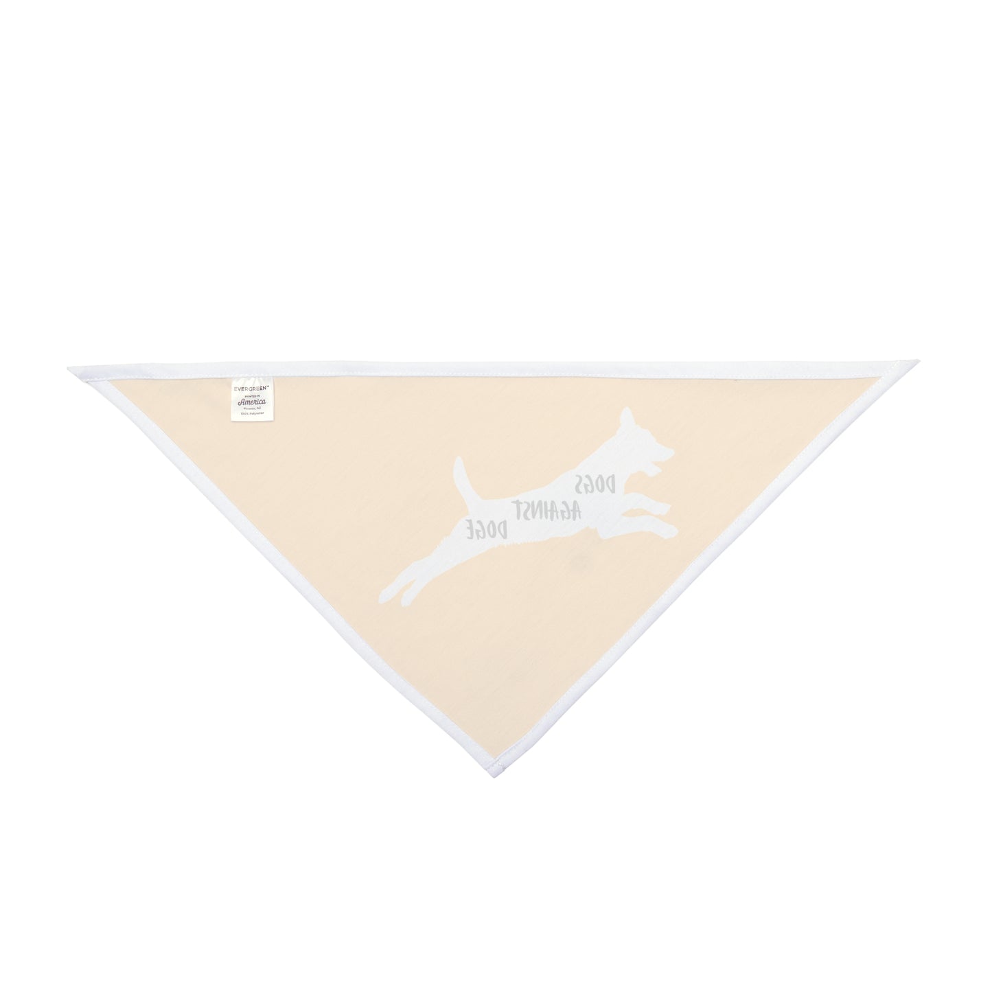 Yellow Lunging Pup Dogs Against DOGE Pet Bandana