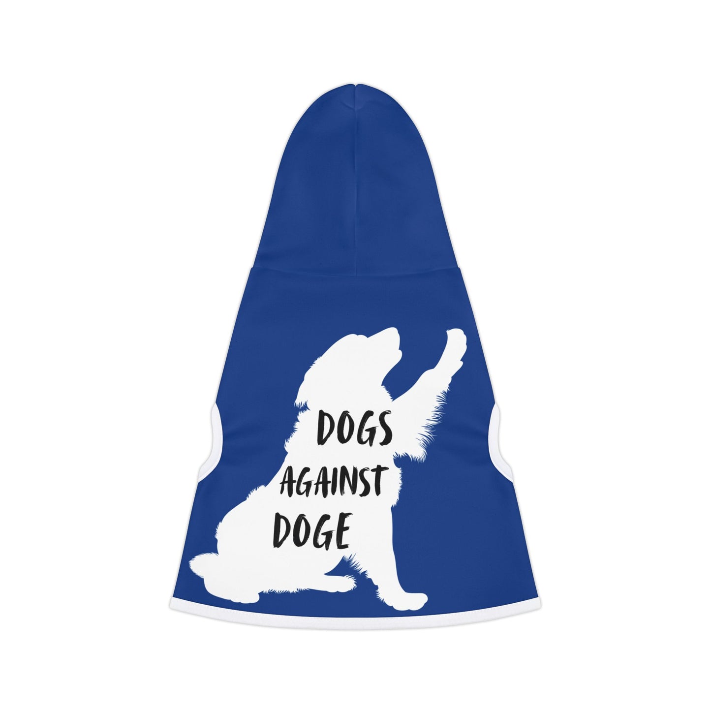 Blue Dogs Against DOGE Raised Paw Pet Hoodie