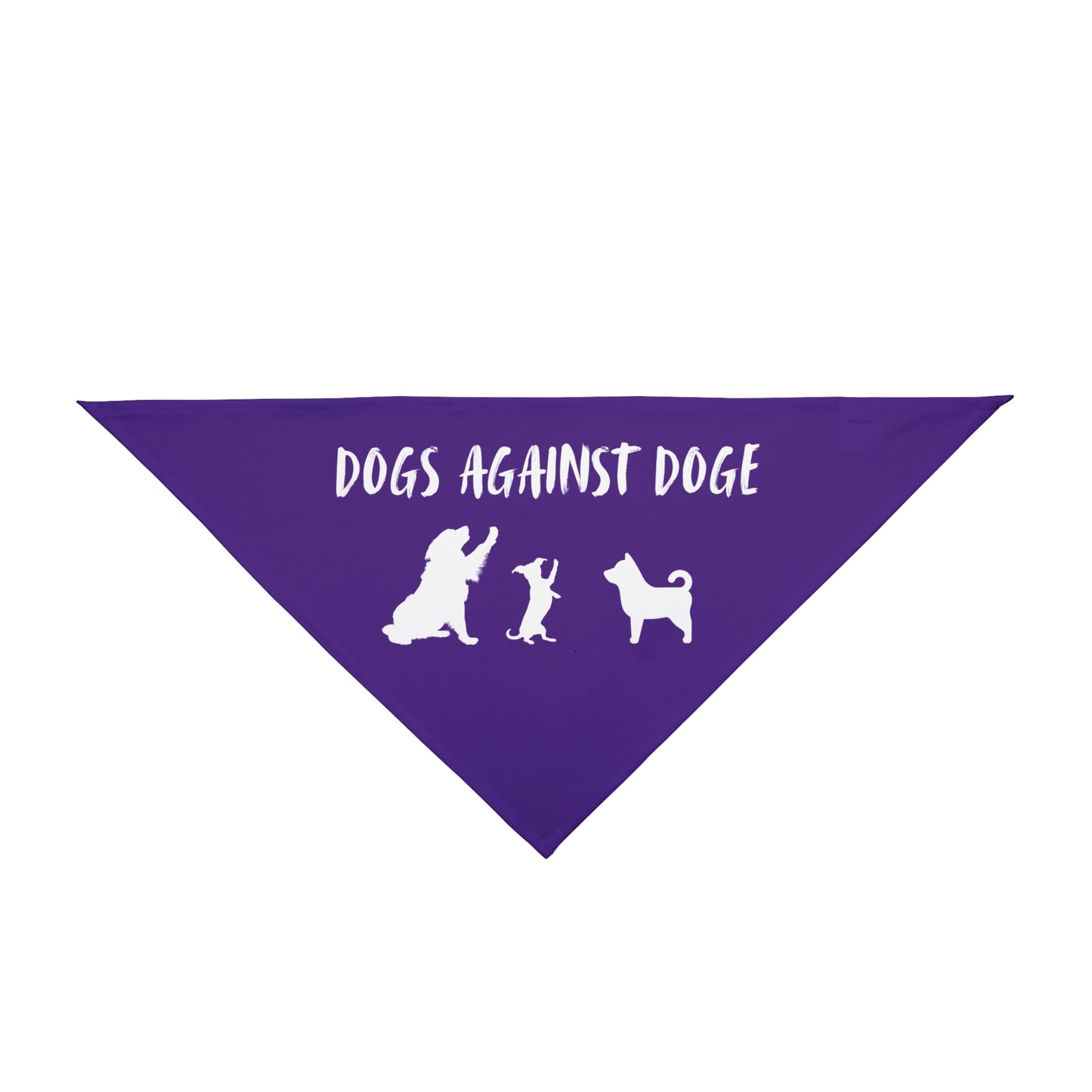 Purple Dogs Against DOGE "Stop the DOGE" Pet Bandana