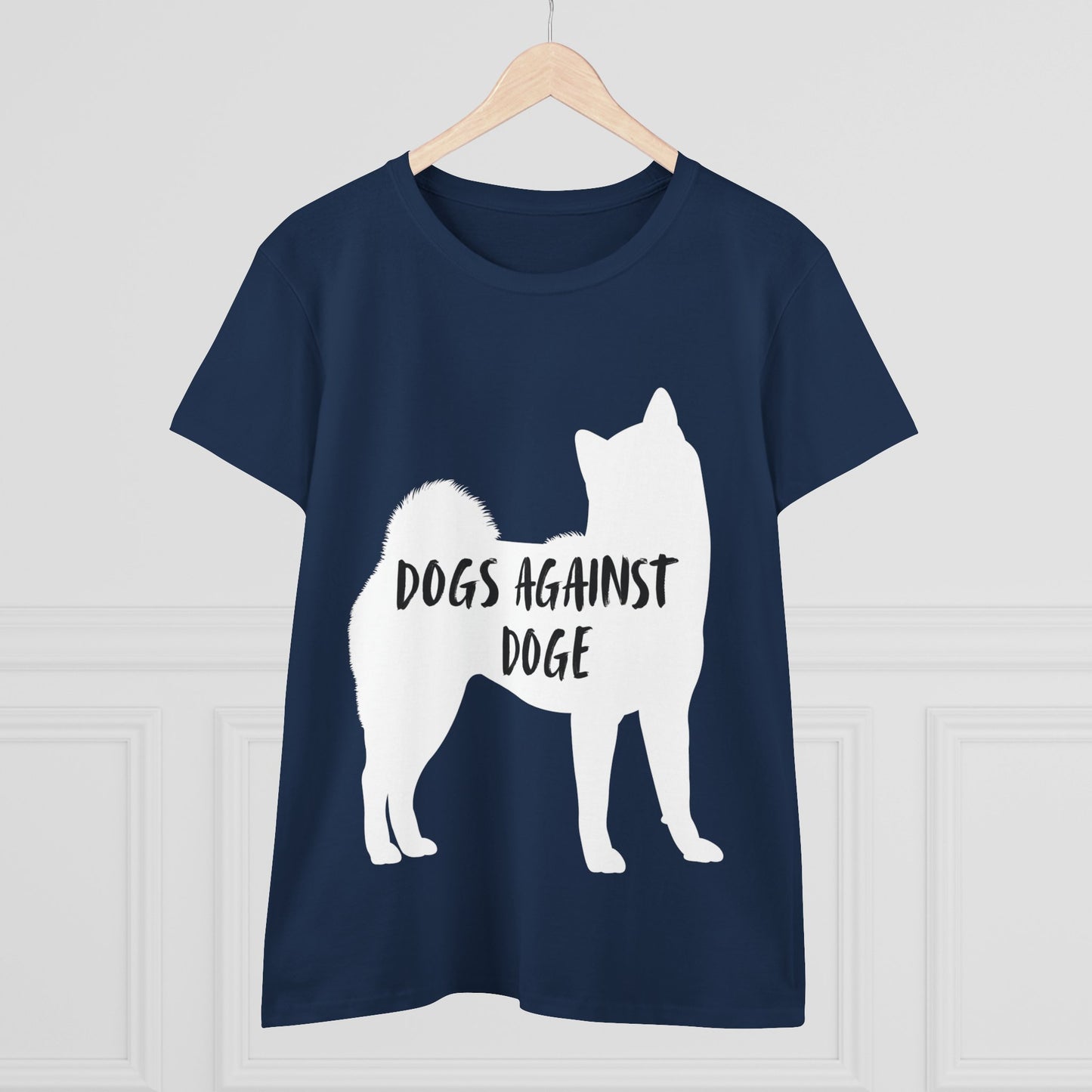 Color Edition: Shiba Inu Women's Dogs Against DOGE Cotton Tee