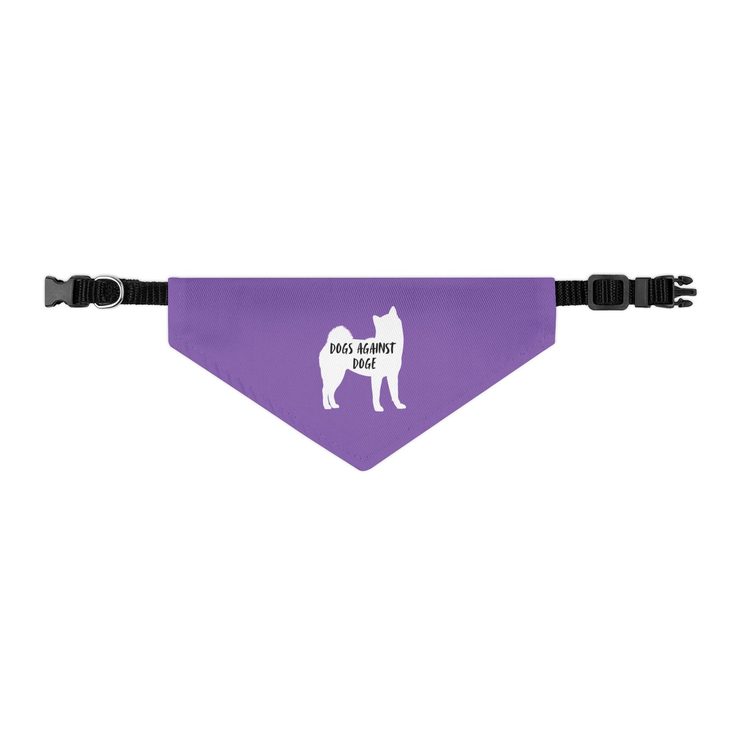 Lavender Dogs Against DOGE Shiba Inu Pet Bandana Collar