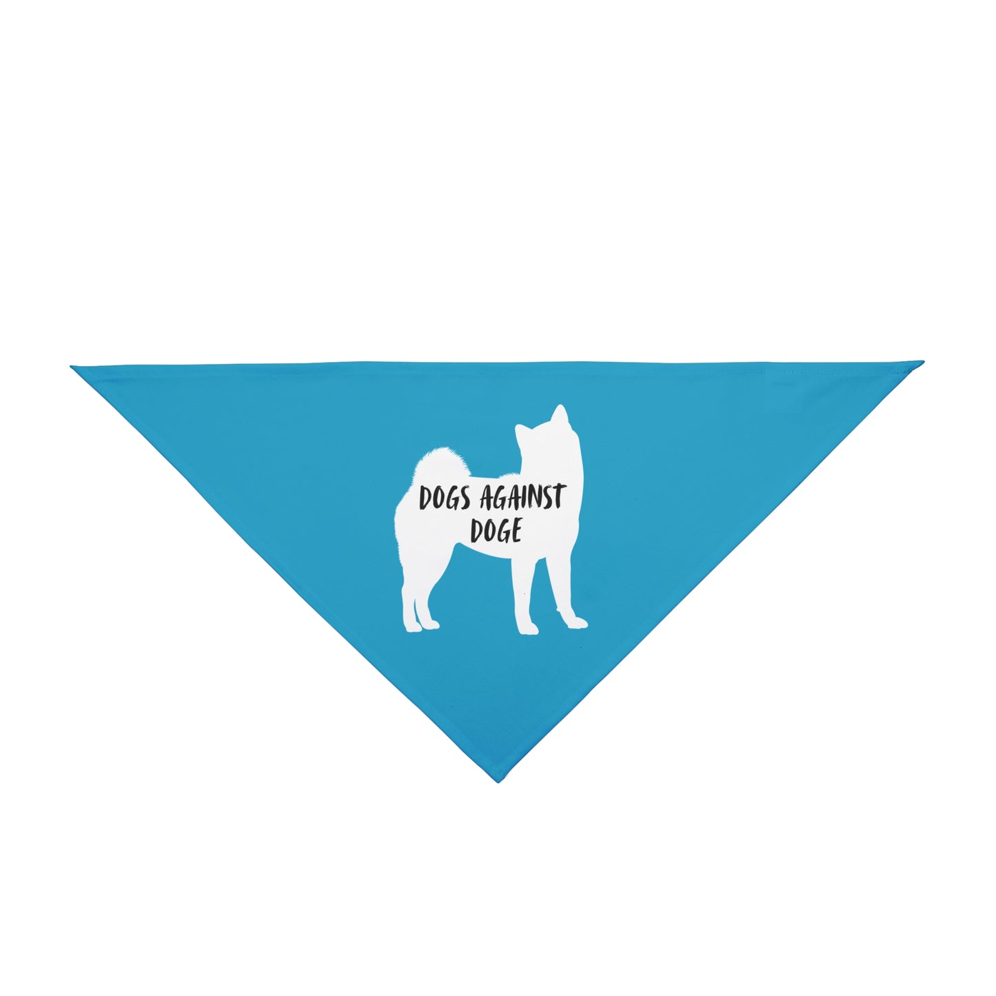 Turquoise Shiba Inu Dogs Against DOGE Pet Bandana