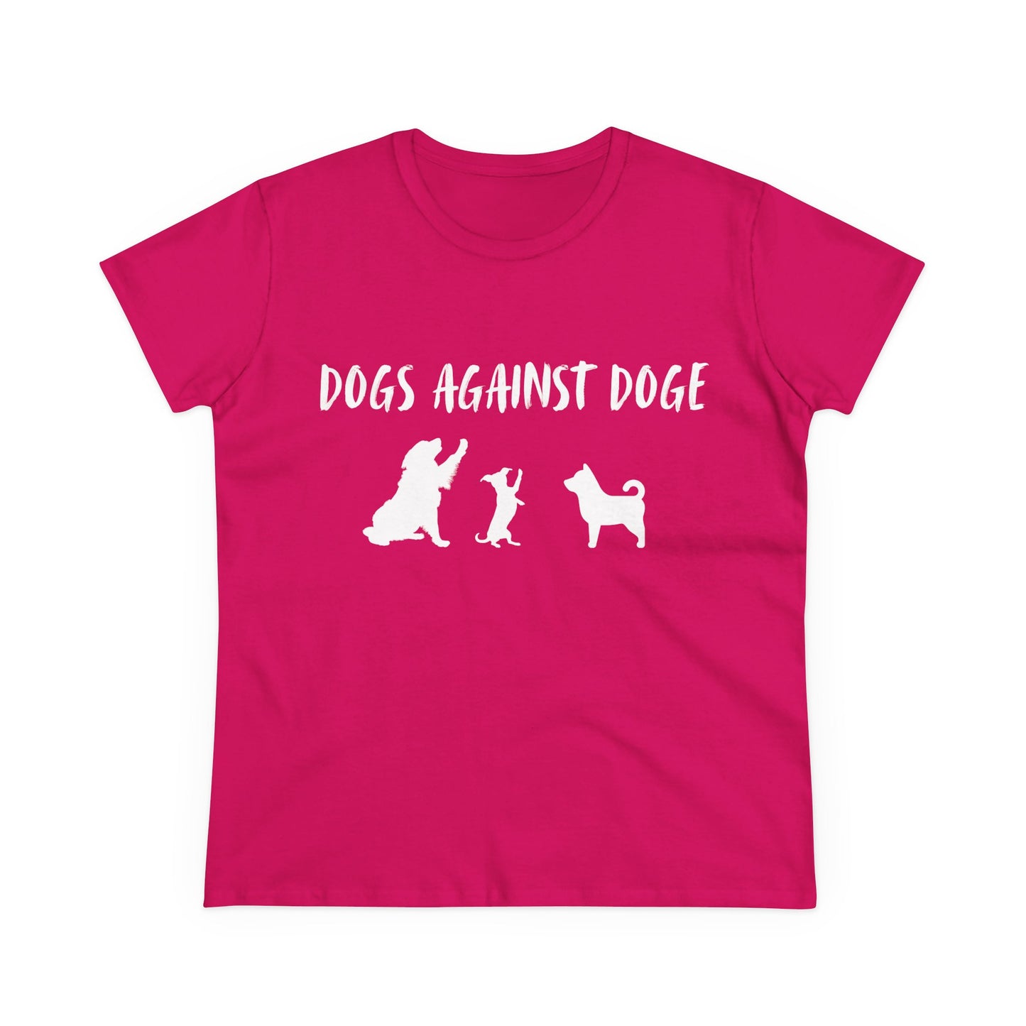 Color Edition: Women's Dogs Against DOGE Cotton Tee
