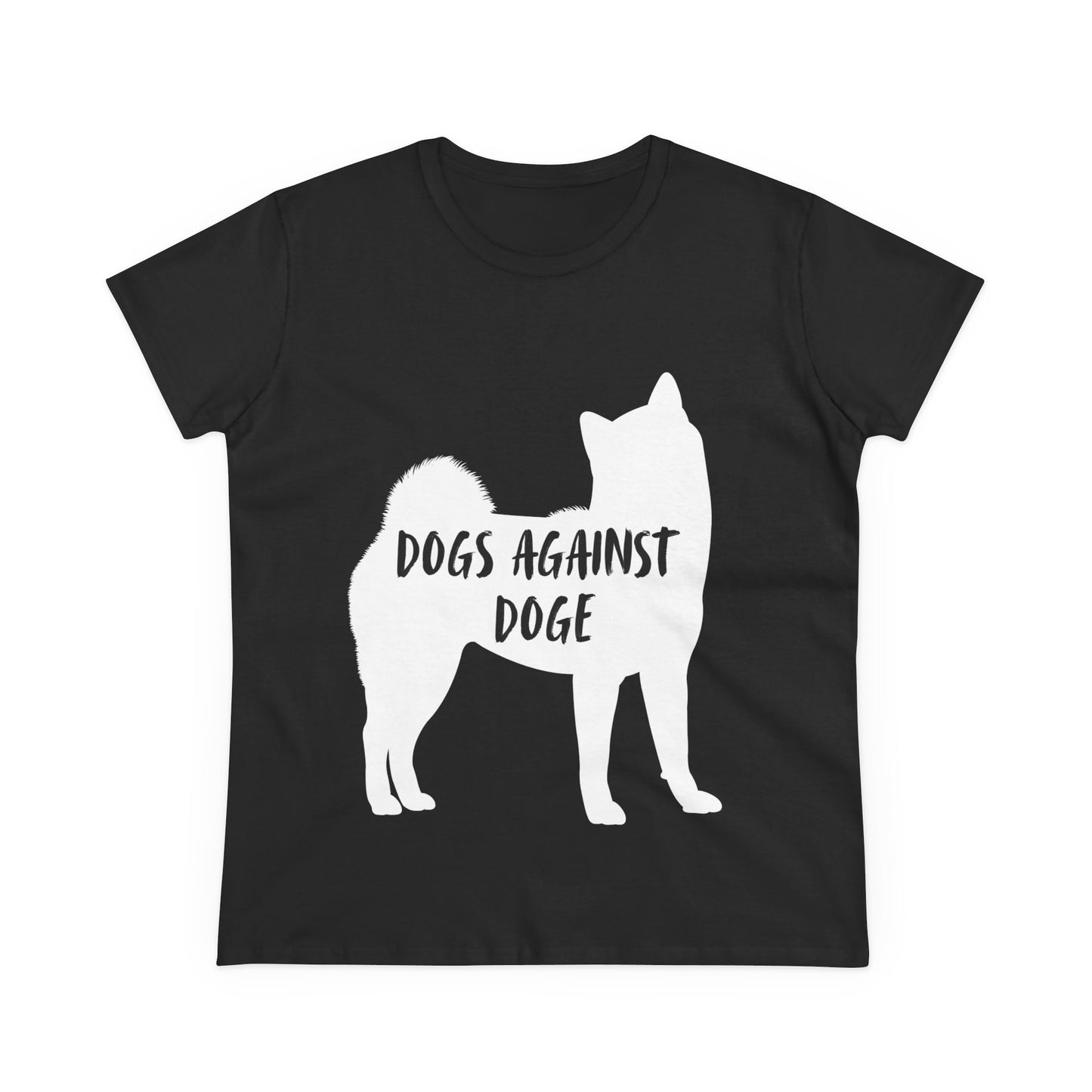 Color Edition: Shiba Inu Women's Dogs Against DOGE Cotton Tee