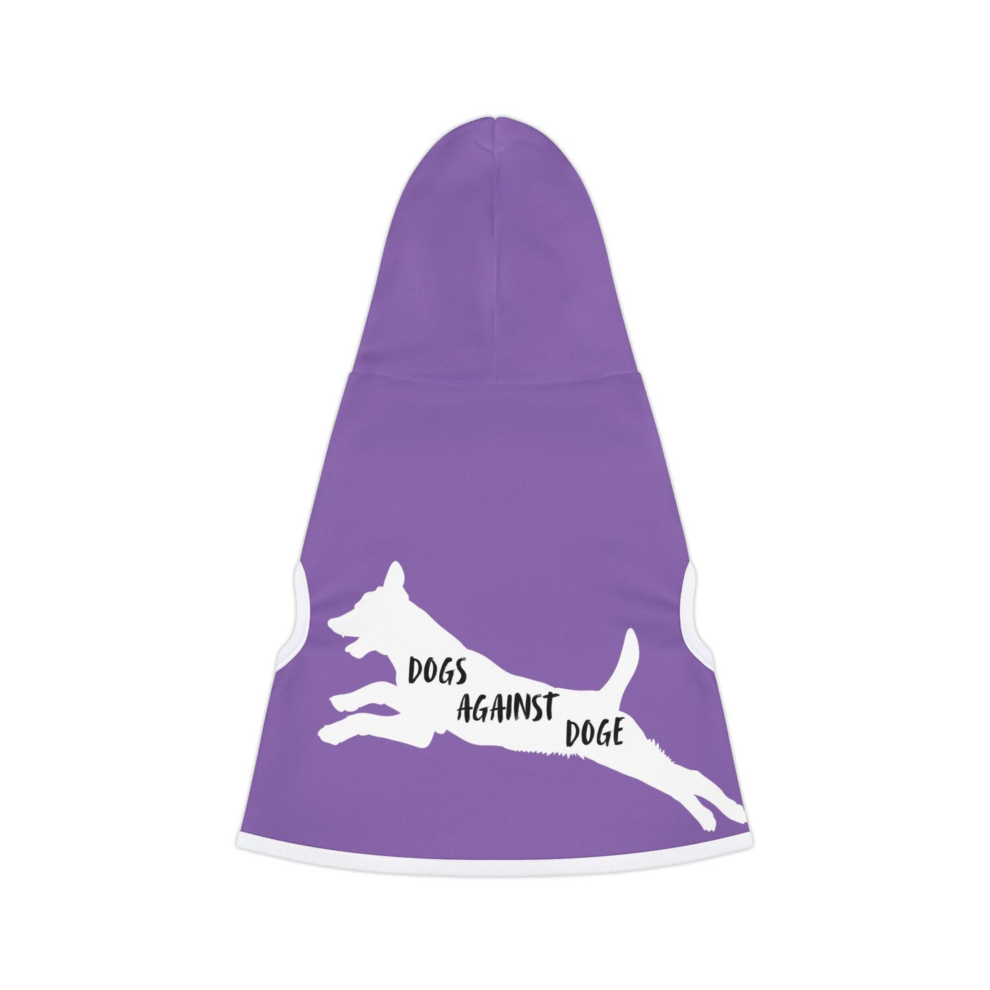 Lavender Lunging Pup Dogs Against DOGE Pet Hoodie