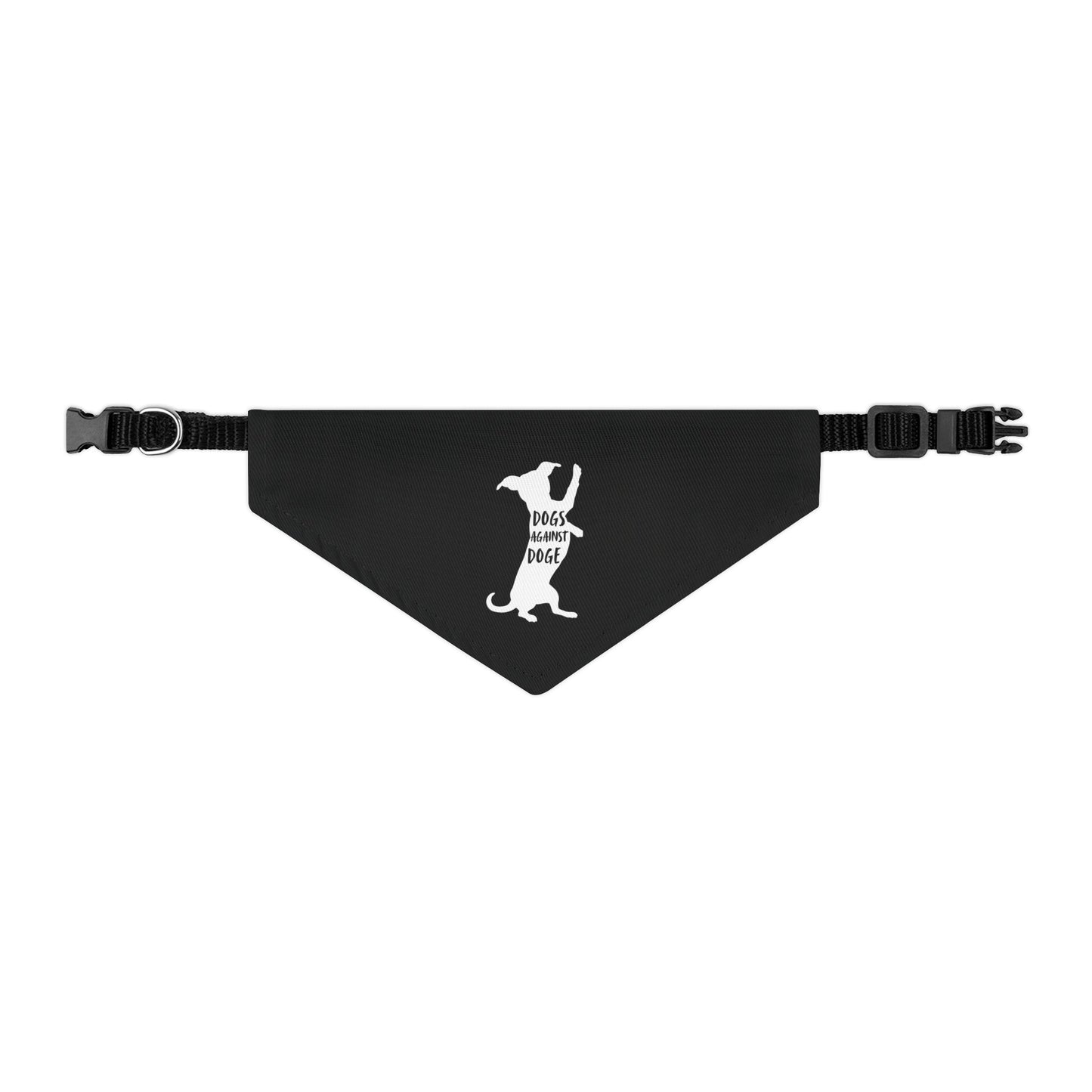 Black Wiener Dogs Against DOGE Pet Bandana Collar