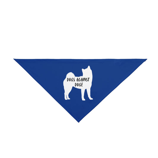 Blue Shiba Inu Dogs Against DOGE Pet Bandana