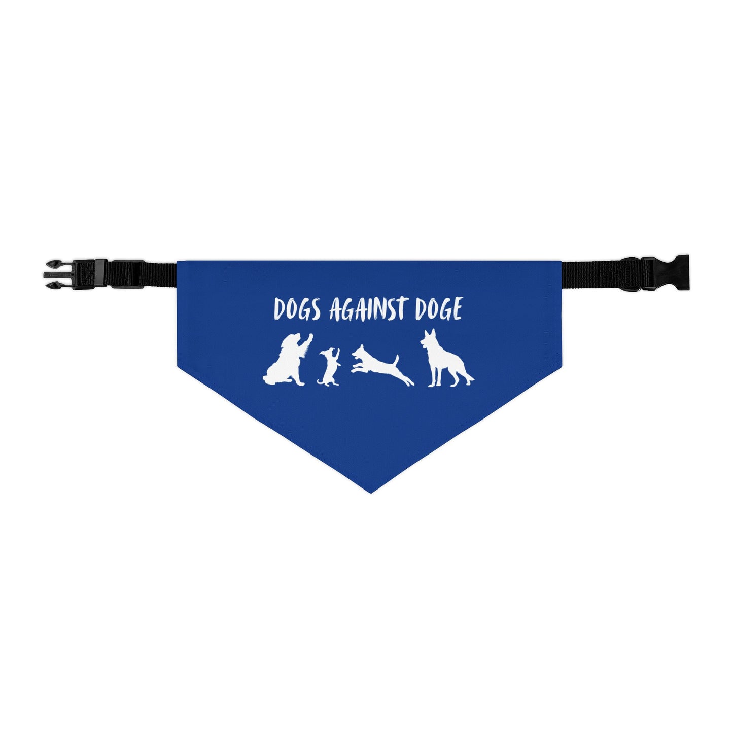 Blue Dogs Against DOGE Protesting Pups Pet Bandana Collar - Stylish Accessory for Dog Lovers