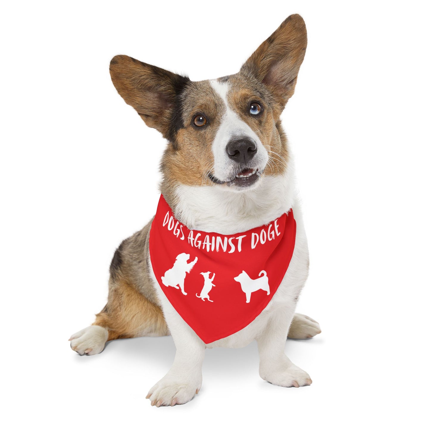 Red Dogs Against DOGE "Stop the DOGE" Pet Bandana Collar