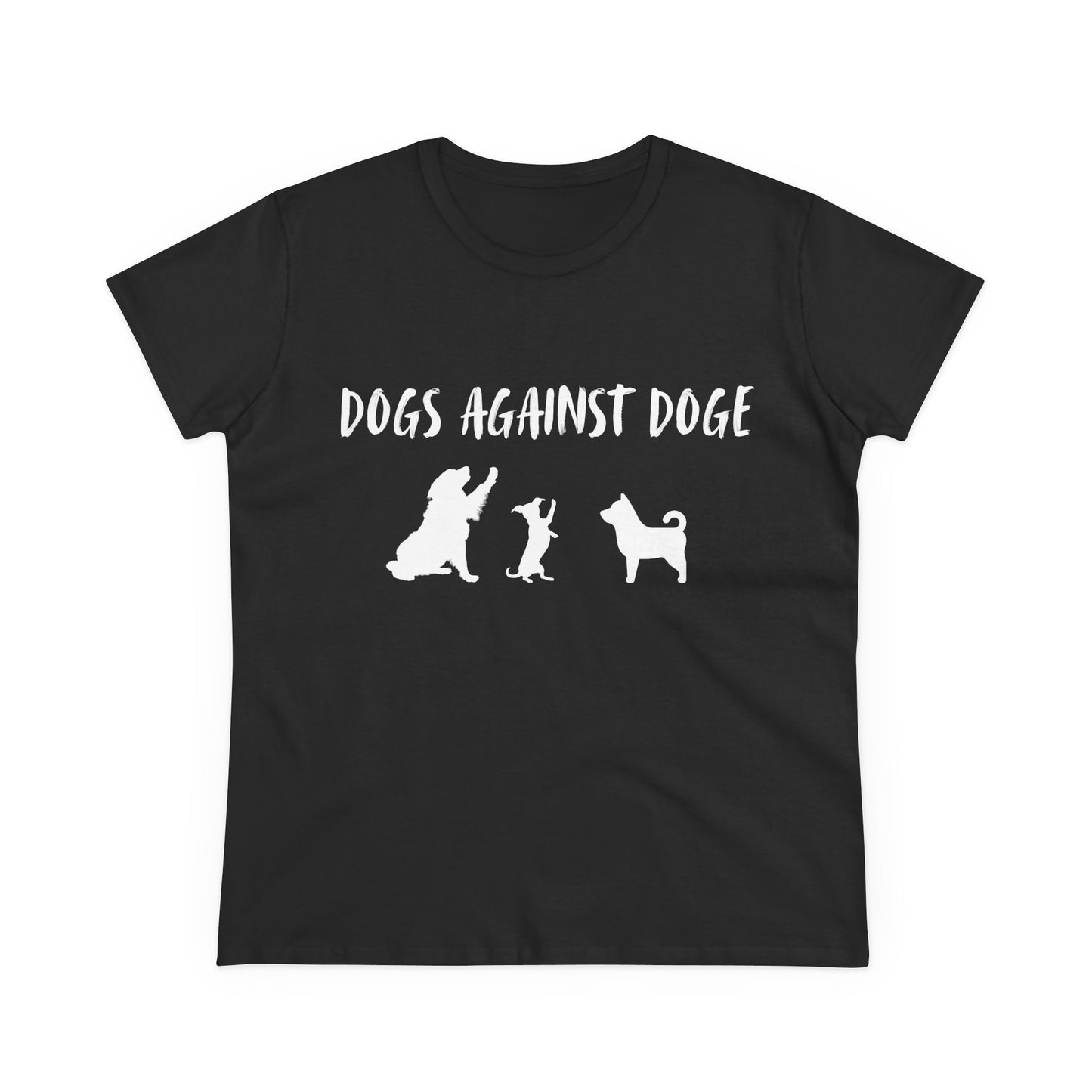 Color Edition: Women's Dogs Against DOGE Cotton Tee