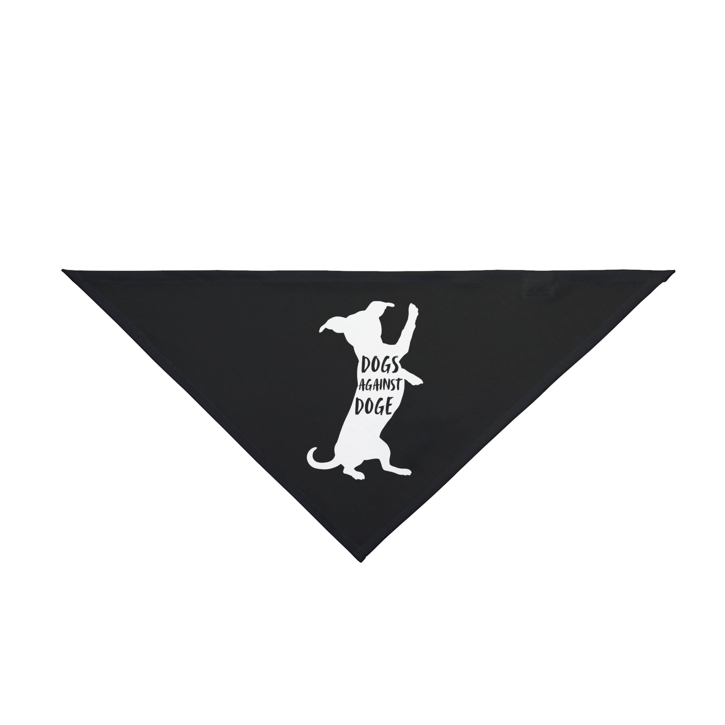 Black Wiener Dogs Against DOGE Pet Bandana