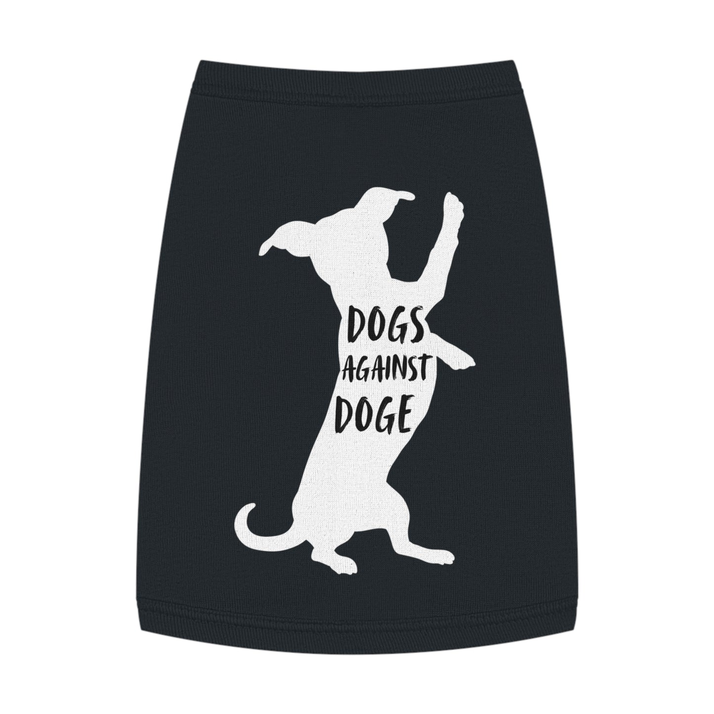 Black Wiener Dogs Against DOGE Pet Tank Top