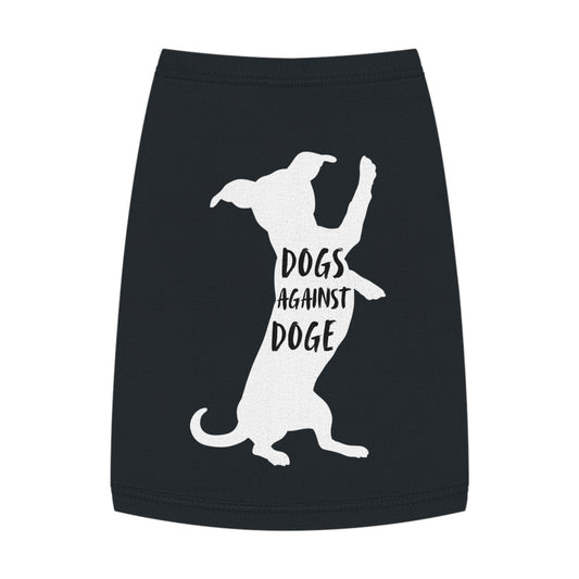Black Wiener Dogs Against DOGE Pet Tank Top