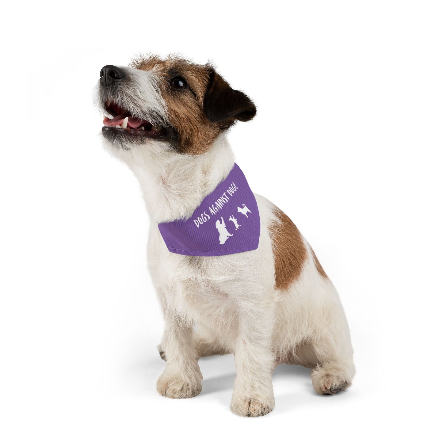 Lavender Dogs Against DOGE "Stop the DOGE" Pet Bandana Collar