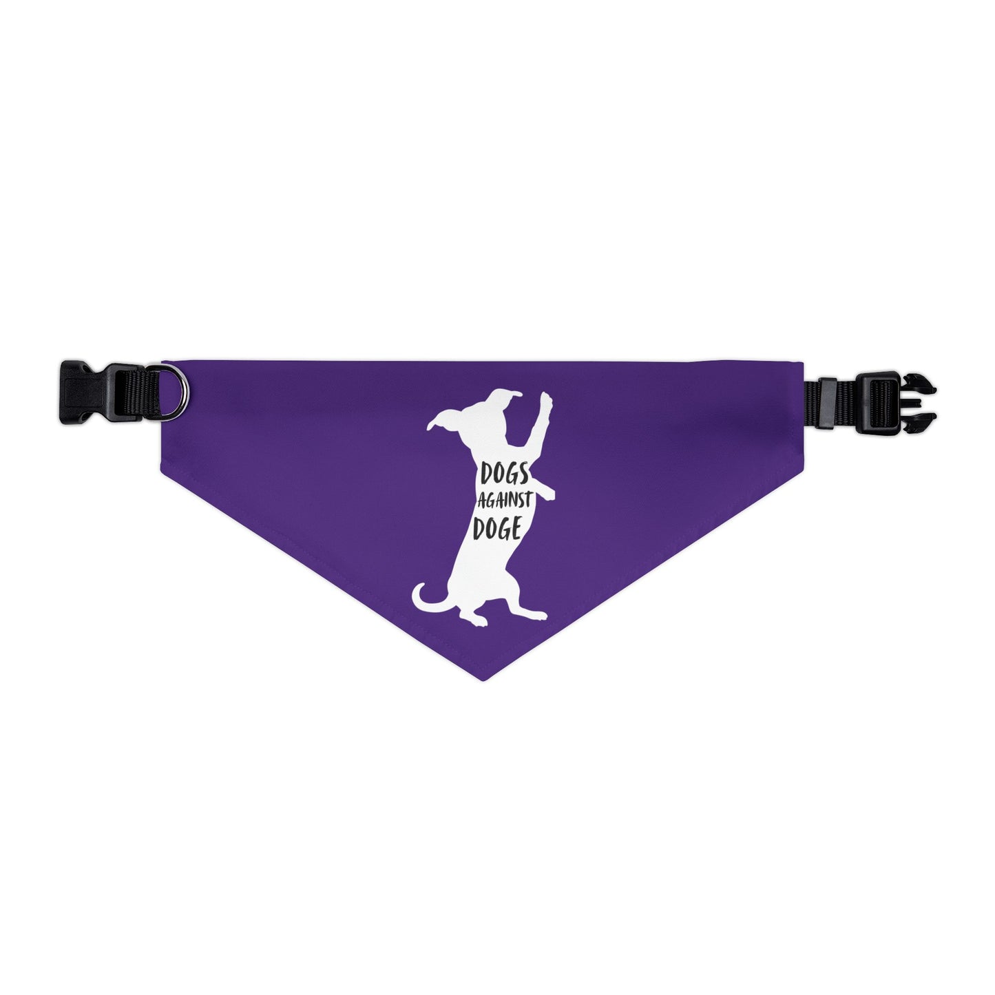 Purple Wiener Dogs Against DOGE Pet Bandana Collar