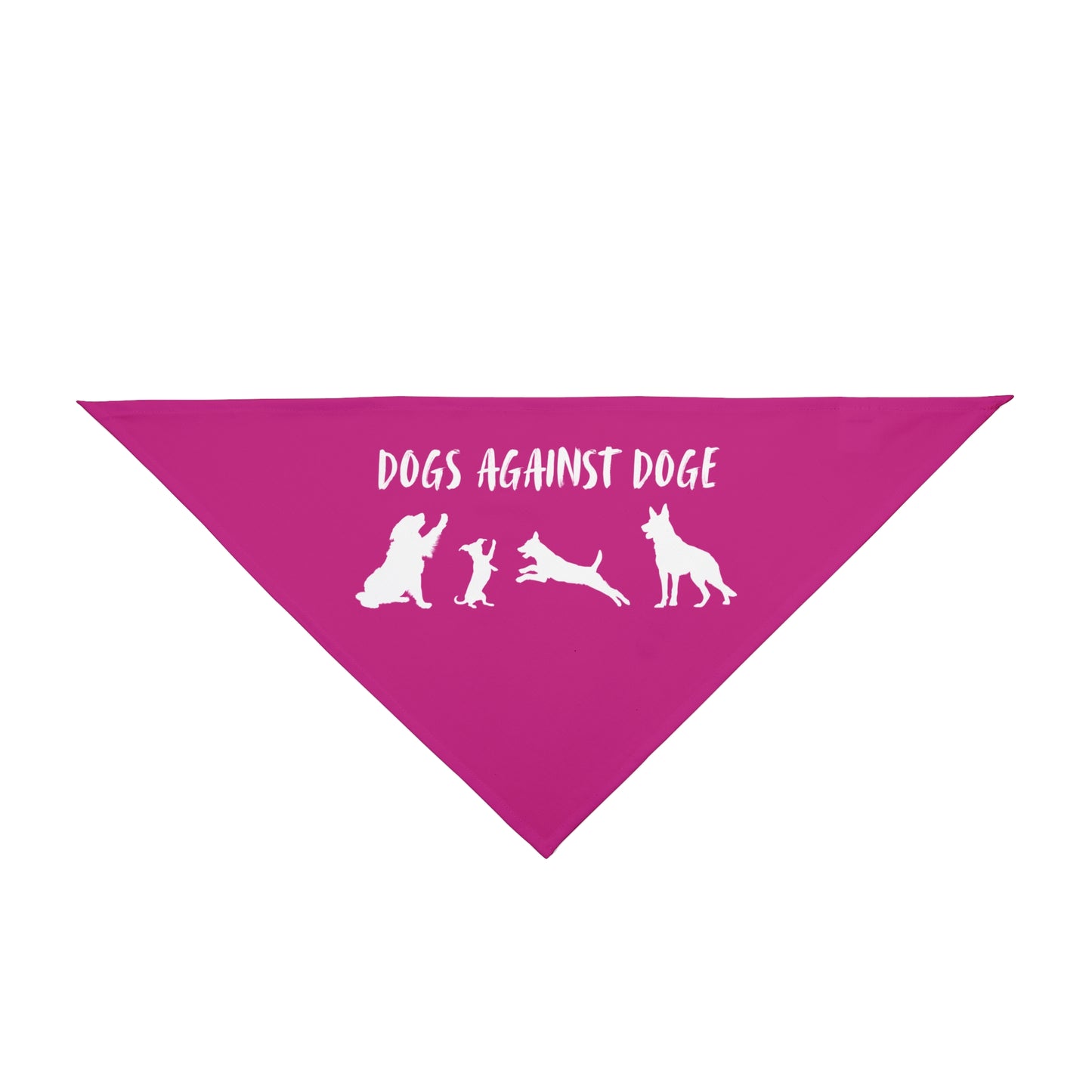 Hot Pink Protesting Pups Dogs Against DOGE Pet Bandana