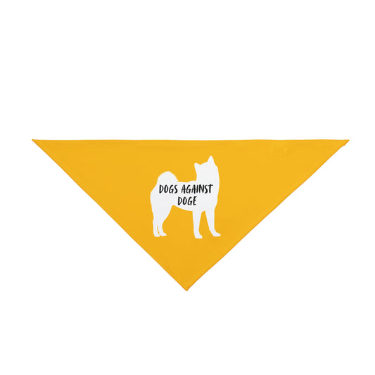 Yellow Shiba Inu Dogs Against DOGE Pet Bandana