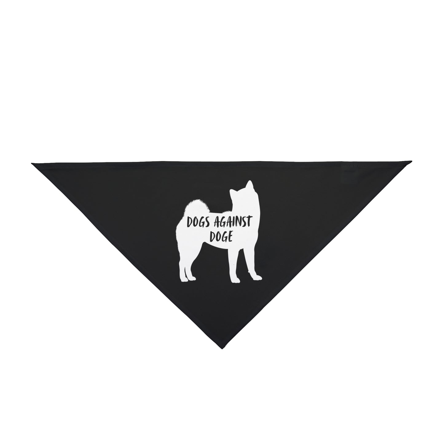 Black Shiba Inu Dogs Against DOGE Pet Bandana
