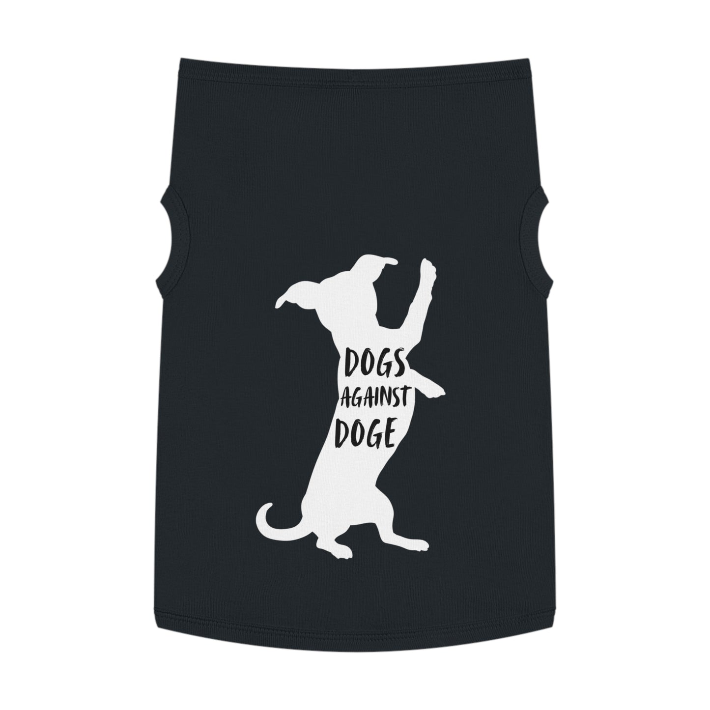 Black Wiener Dogs Against DOGE Pet Tank Top