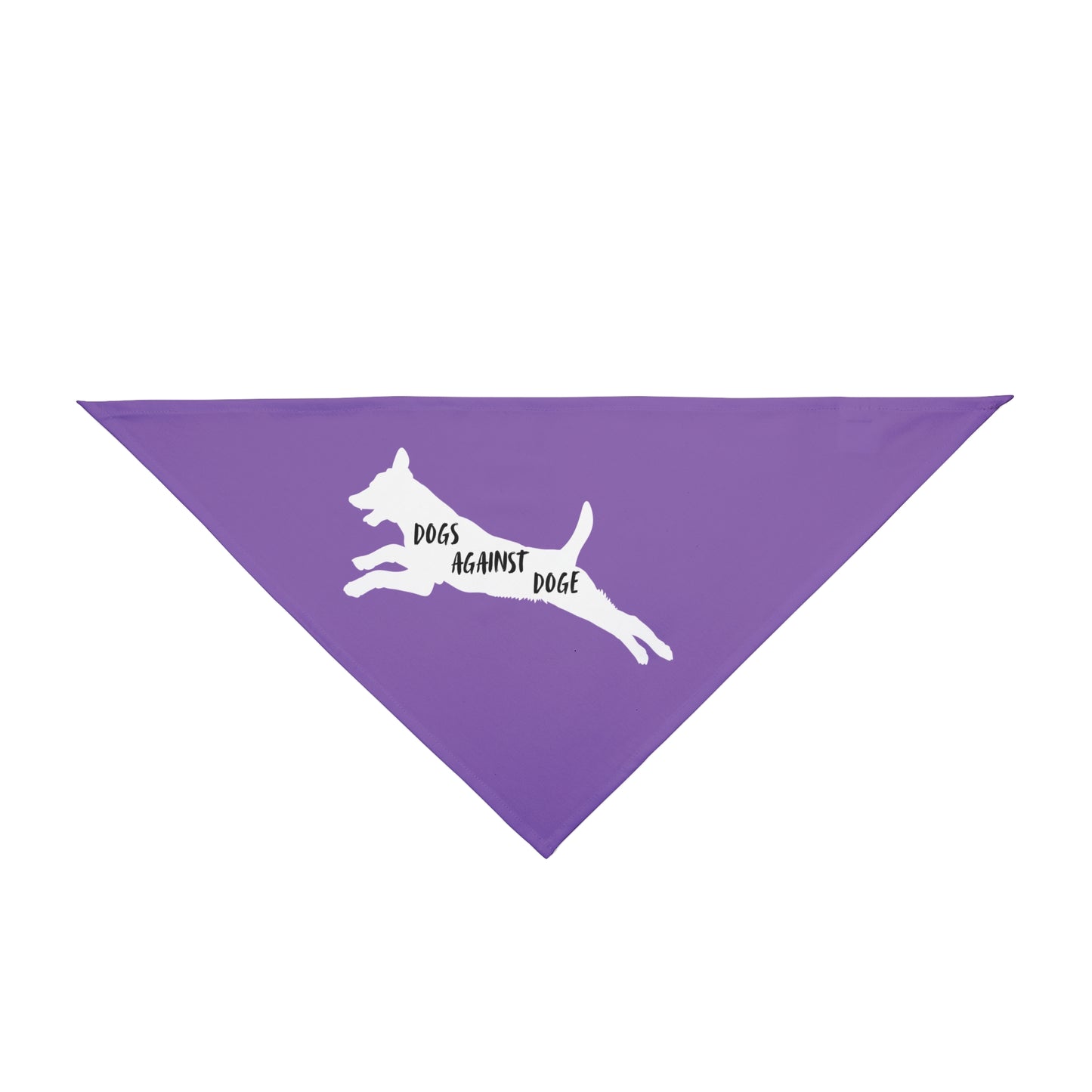 Lavender Lunging Pup Dogs Against DOGE Pet Bandana