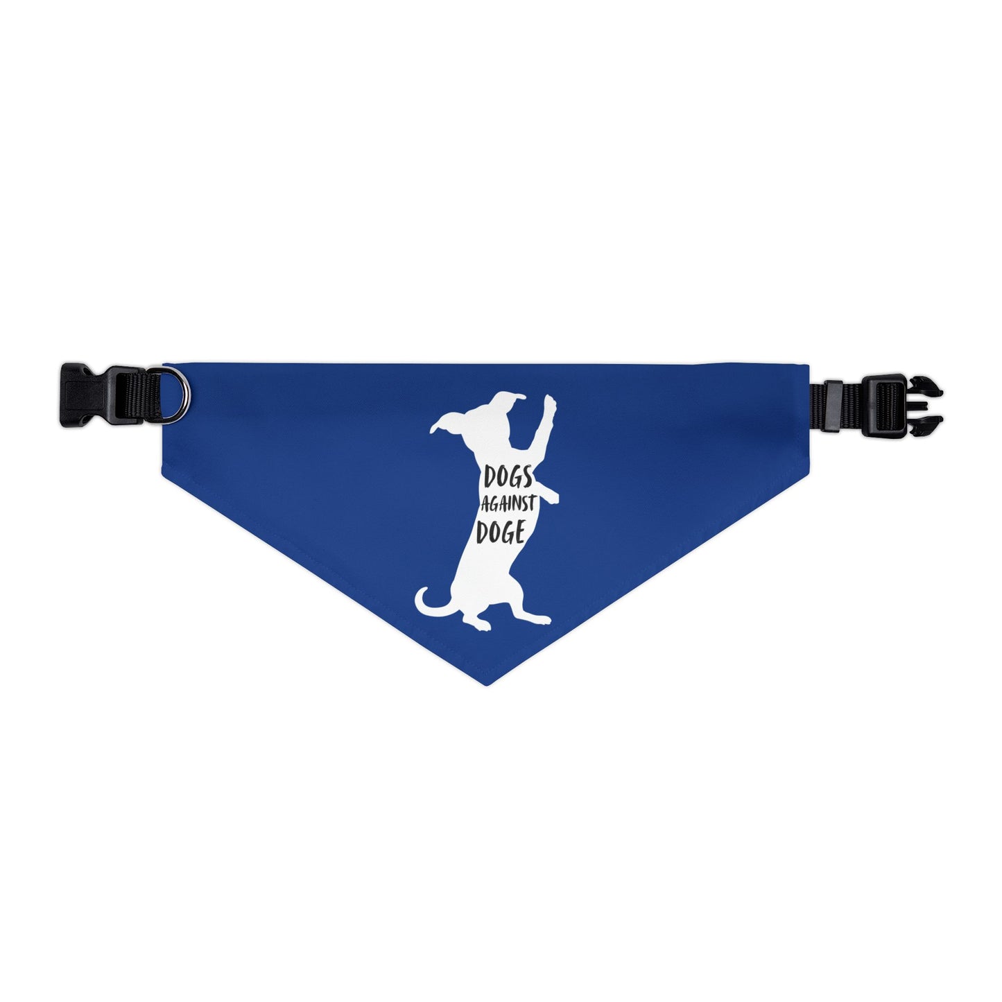 Blue Wiener Dogs Against DOGE Pet Bandana Collar