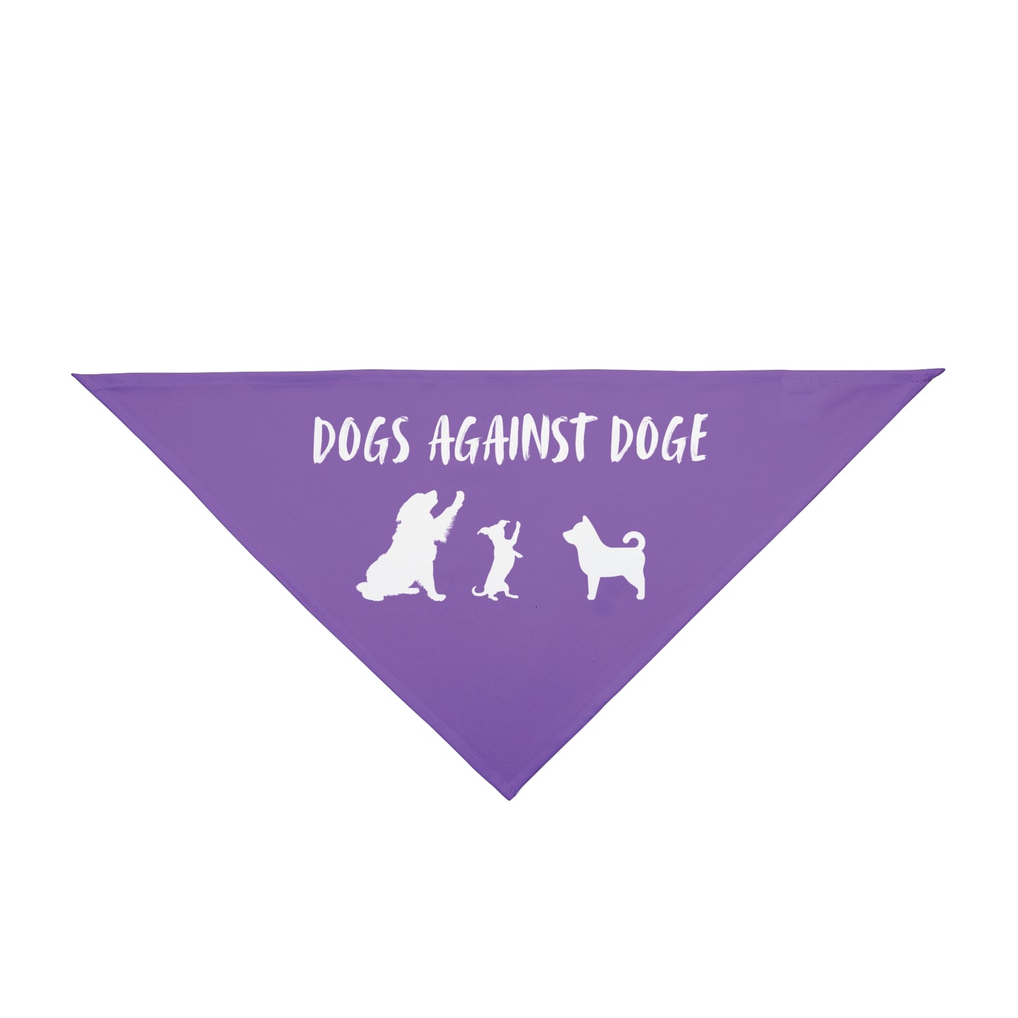 Lavender Dogs Against DOGE "Stop the DOGE" Pet Bandana