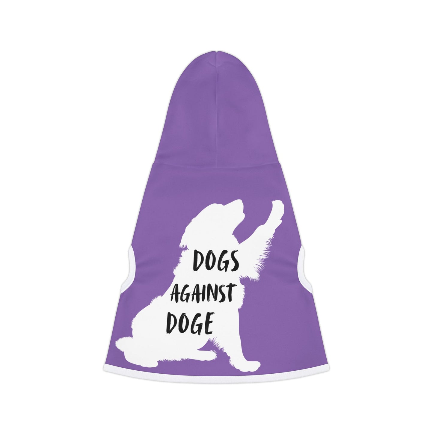 Lavender Dogs Against DOGE Raised Paw Pet Hoodie
