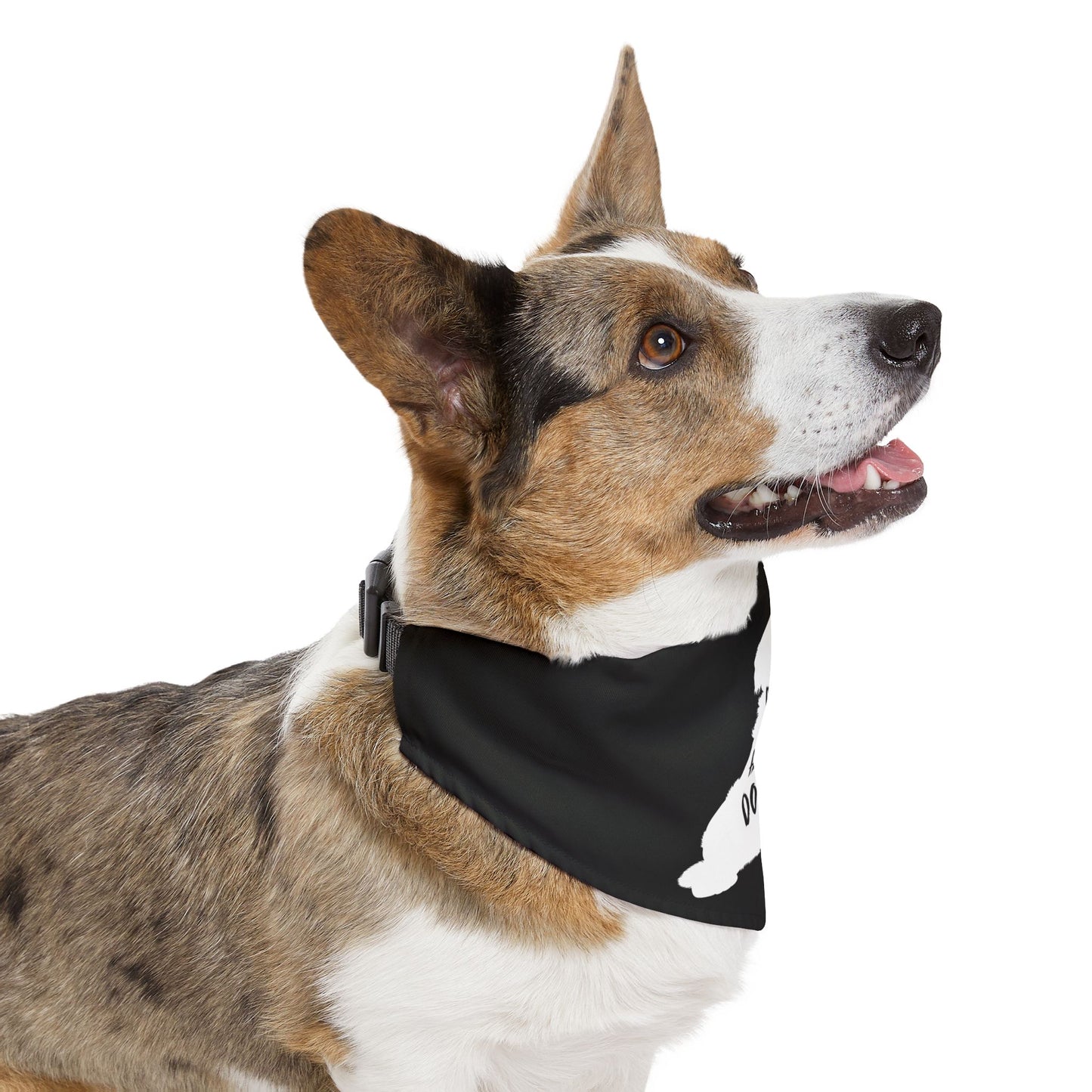 Black Dogs Against DOGE Raised Paw Pet Bandana Collar