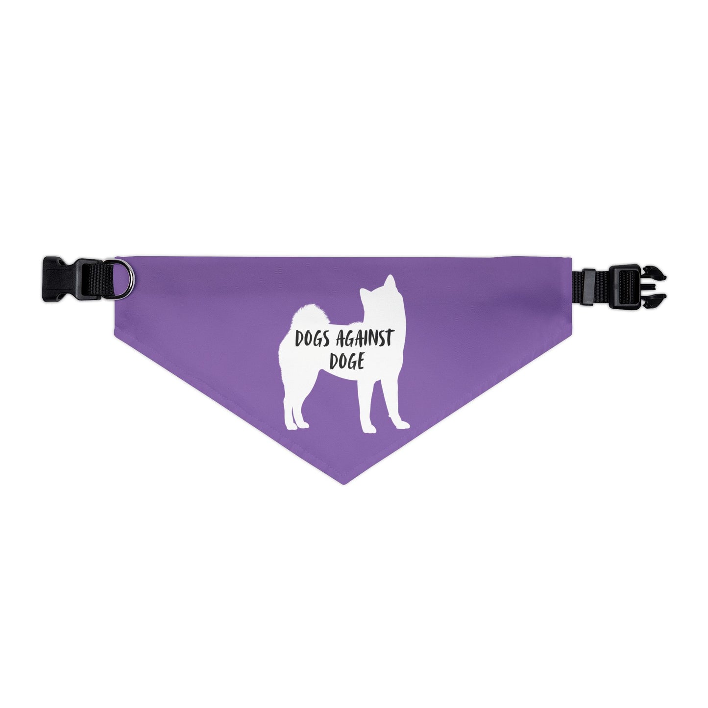 Lavender Dogs Against DOGE Shiba Inu Pet Bandana Collar