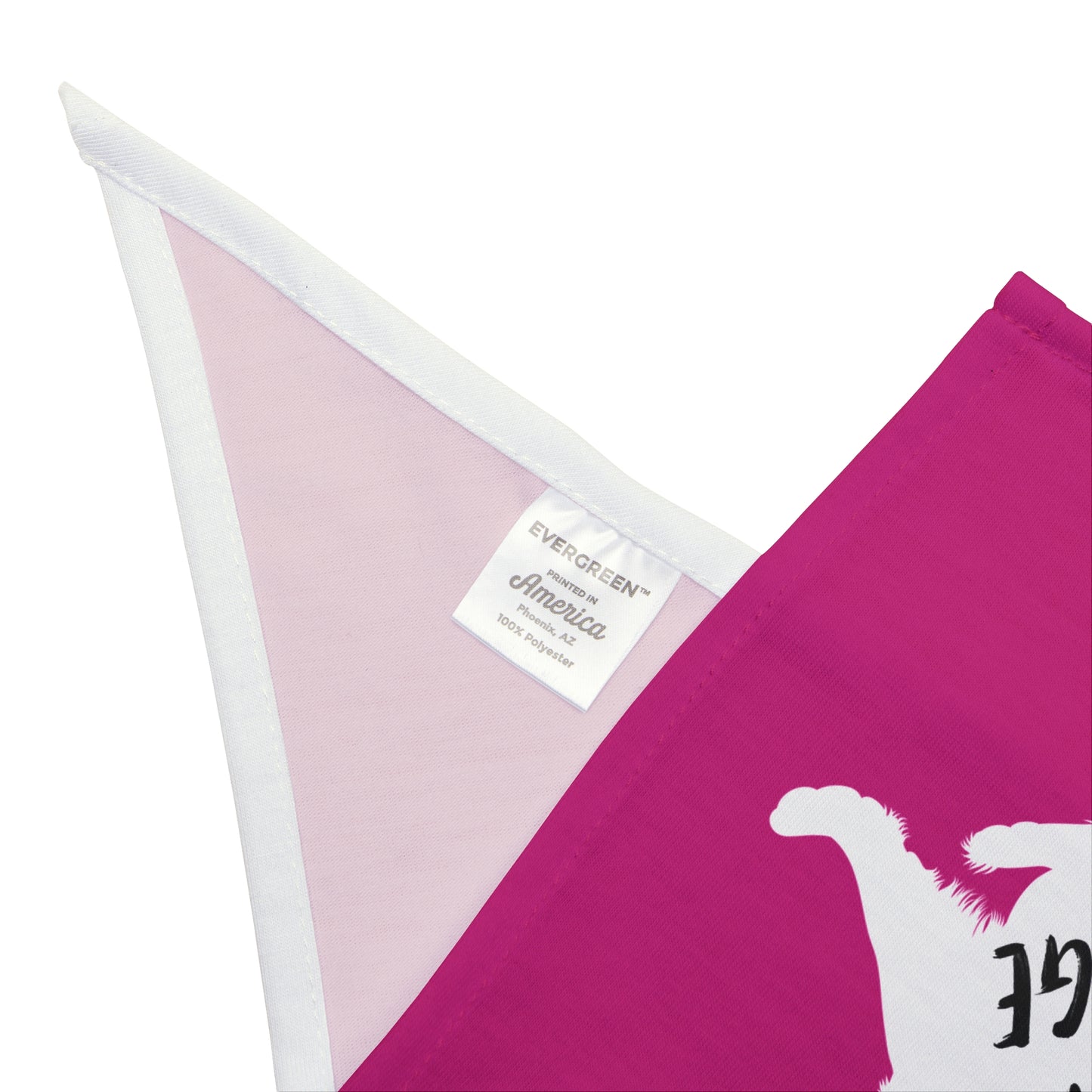Hot Pink Raised Paw Dogs Against DOGE Pet Bandana