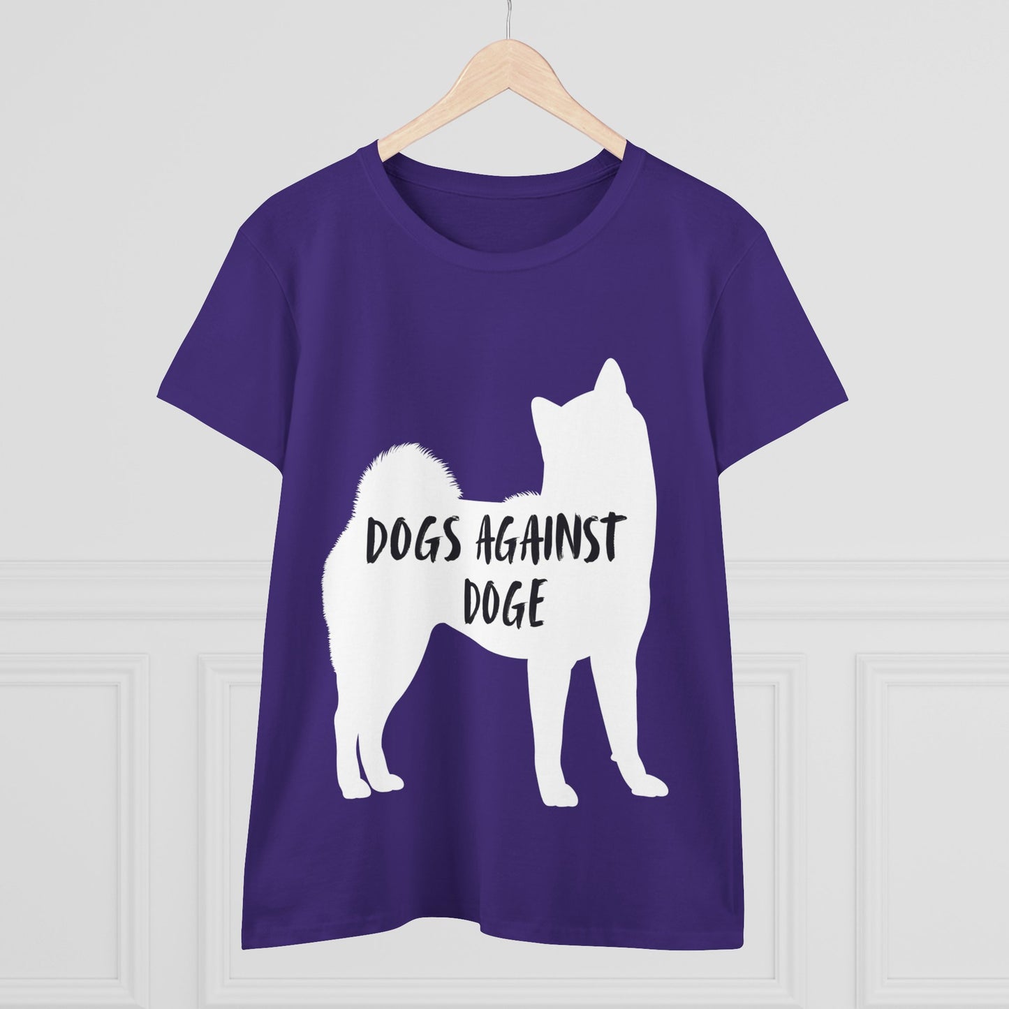 Color Edition: Shiba Inu Women's Dogs Against DOGE Cotton Tee