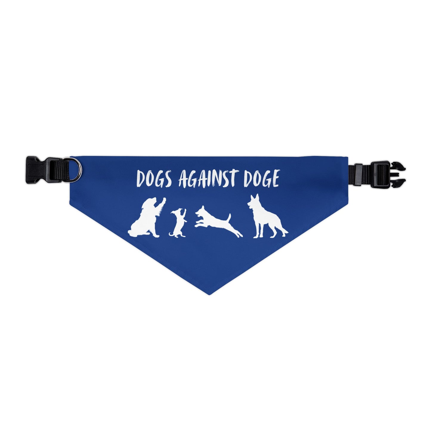 Blue Dogs Against DOGE Protesting Pups Pet Bandana Collar - Stylish Accessory for Dog Lovers