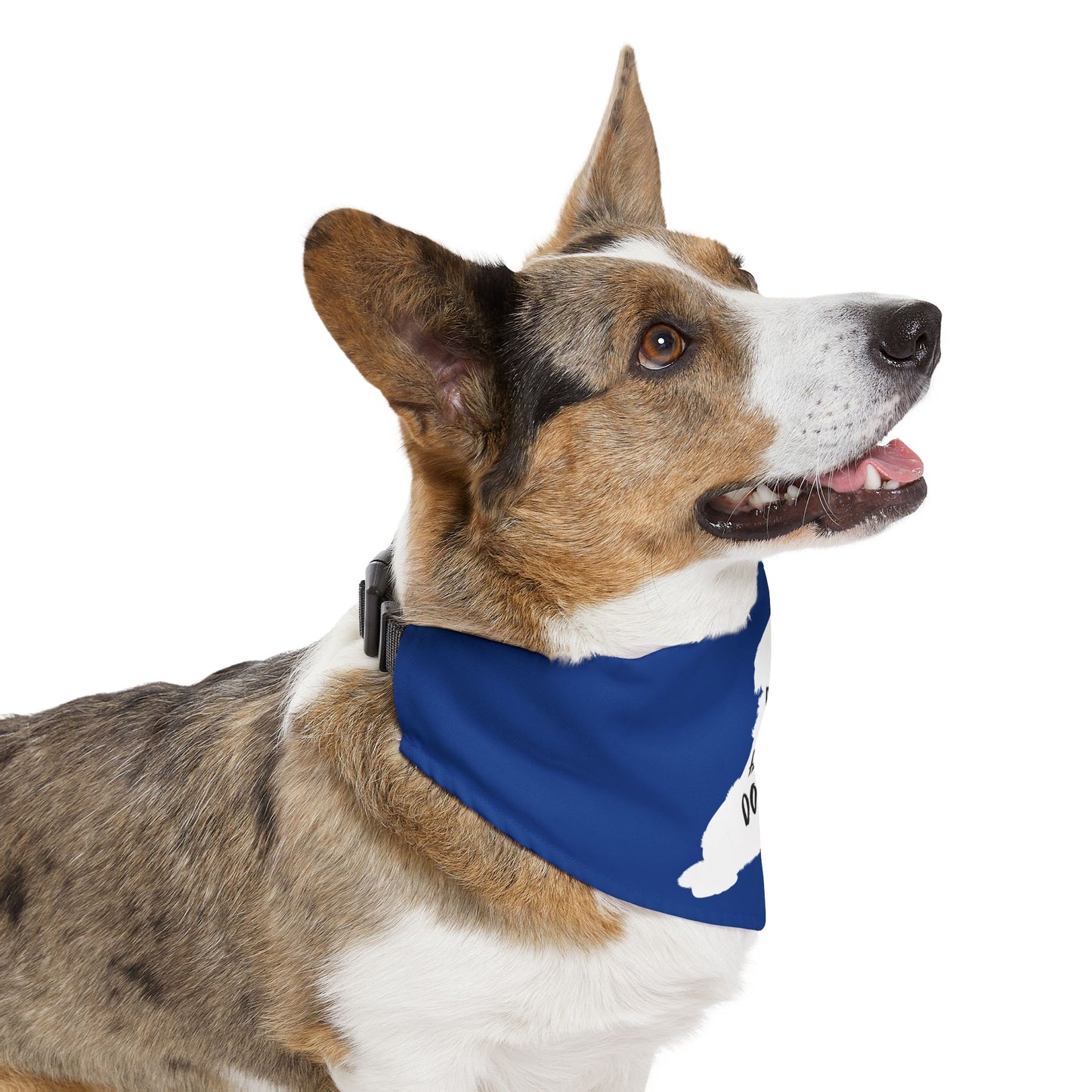 Blue Dogs Against DOGE Raised Paw Pet Bandana Collar