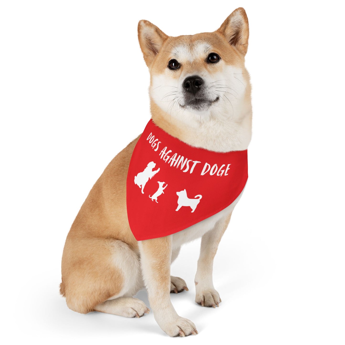 Red Dogs Against DOGE "Stop the DOGE" Pet Bandana Collar
