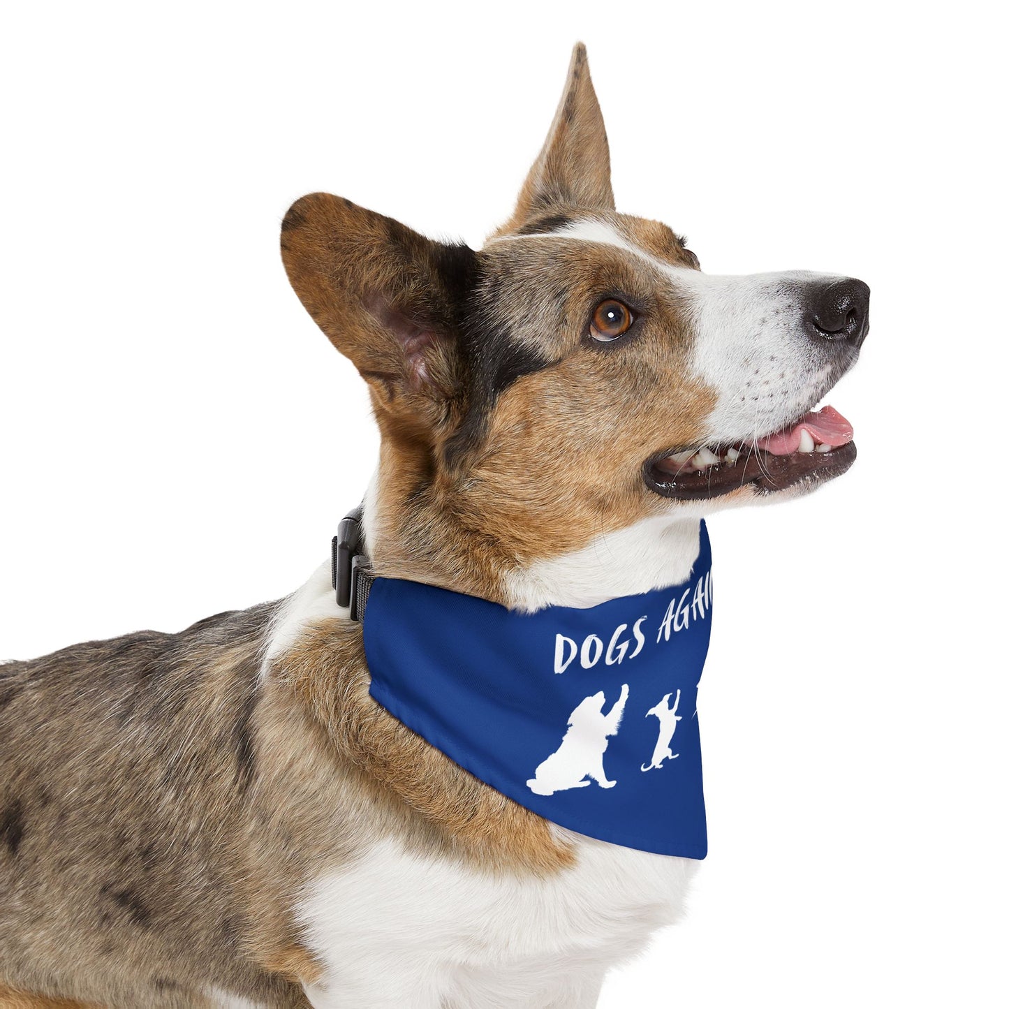 Blue Dogs Against DOGE Protesting Pups Pet Bandana Collar - Stylish Accessory for Dog Lovers